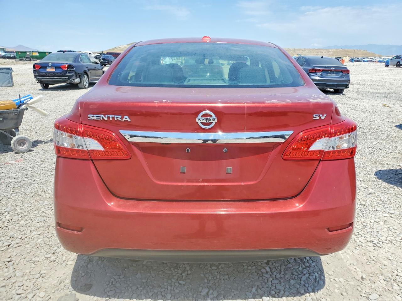 2015 Nissan Sentra Sv Red vin: 3N1AB7AP6FY253506