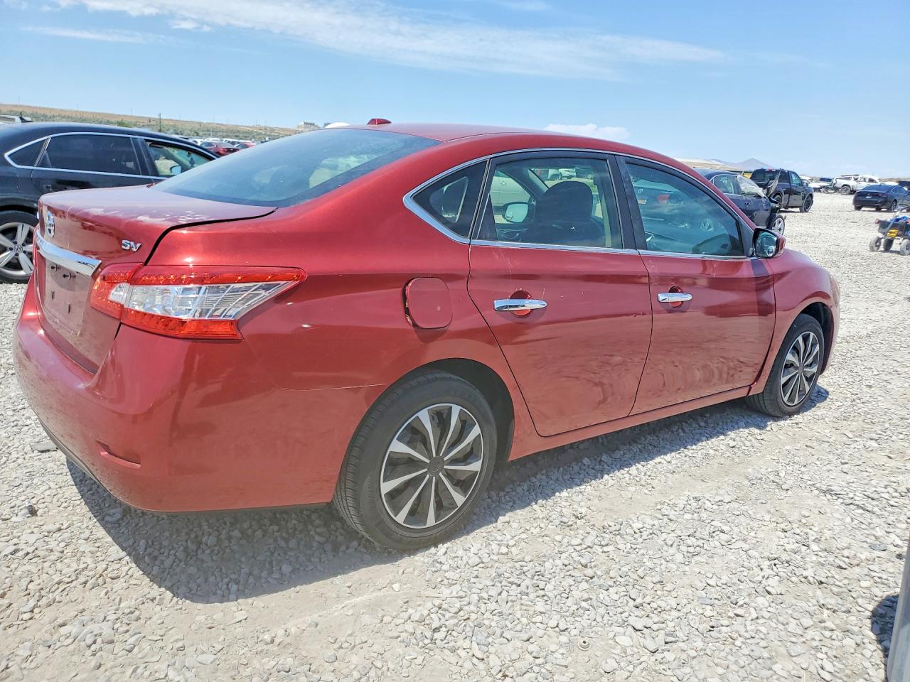 2015 Nissan Sentra Sv Red vin: 3N1AB7AP6FY253506
