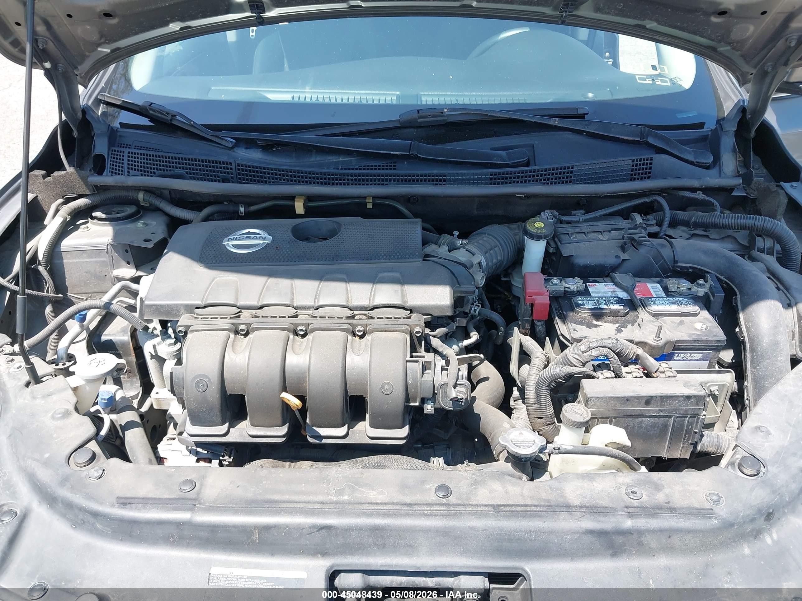 2015 Nissan Sentra S Gray vin: 3N1AB7AP6FY257474