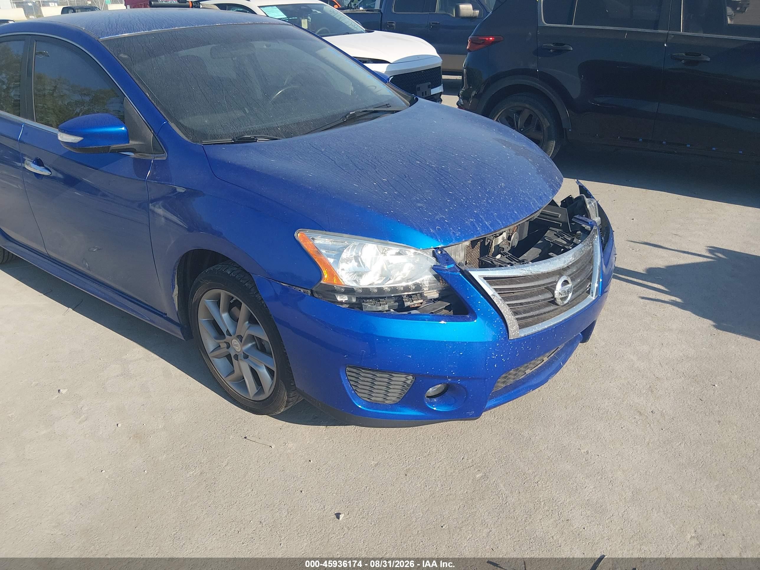 2015 Nissan Sentra Sr Blue vin: 3N1AB7AP6FY261699