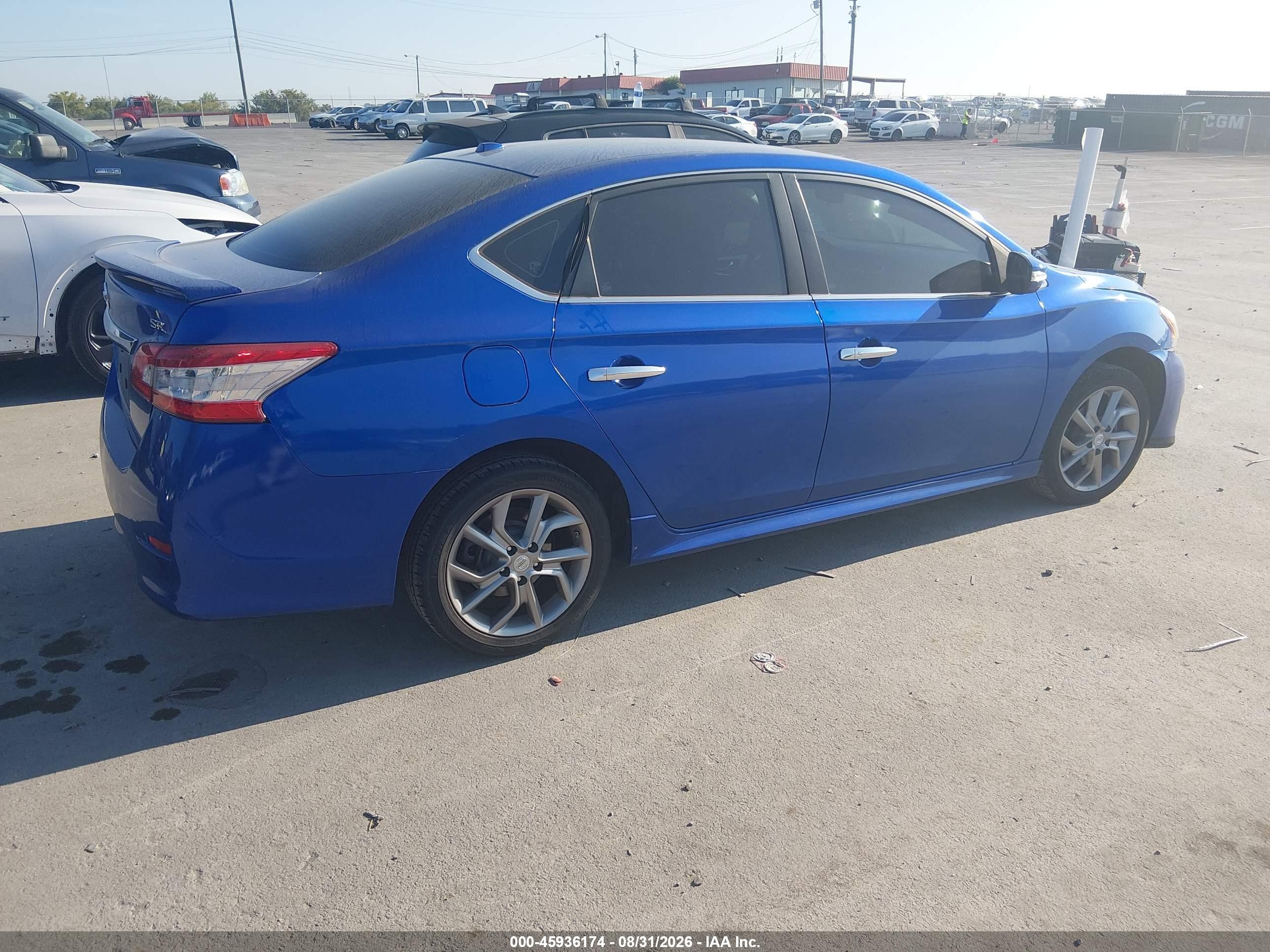 2015 Nissan Sentra Sr Blue vin: 3N1AB7AP6FY261699