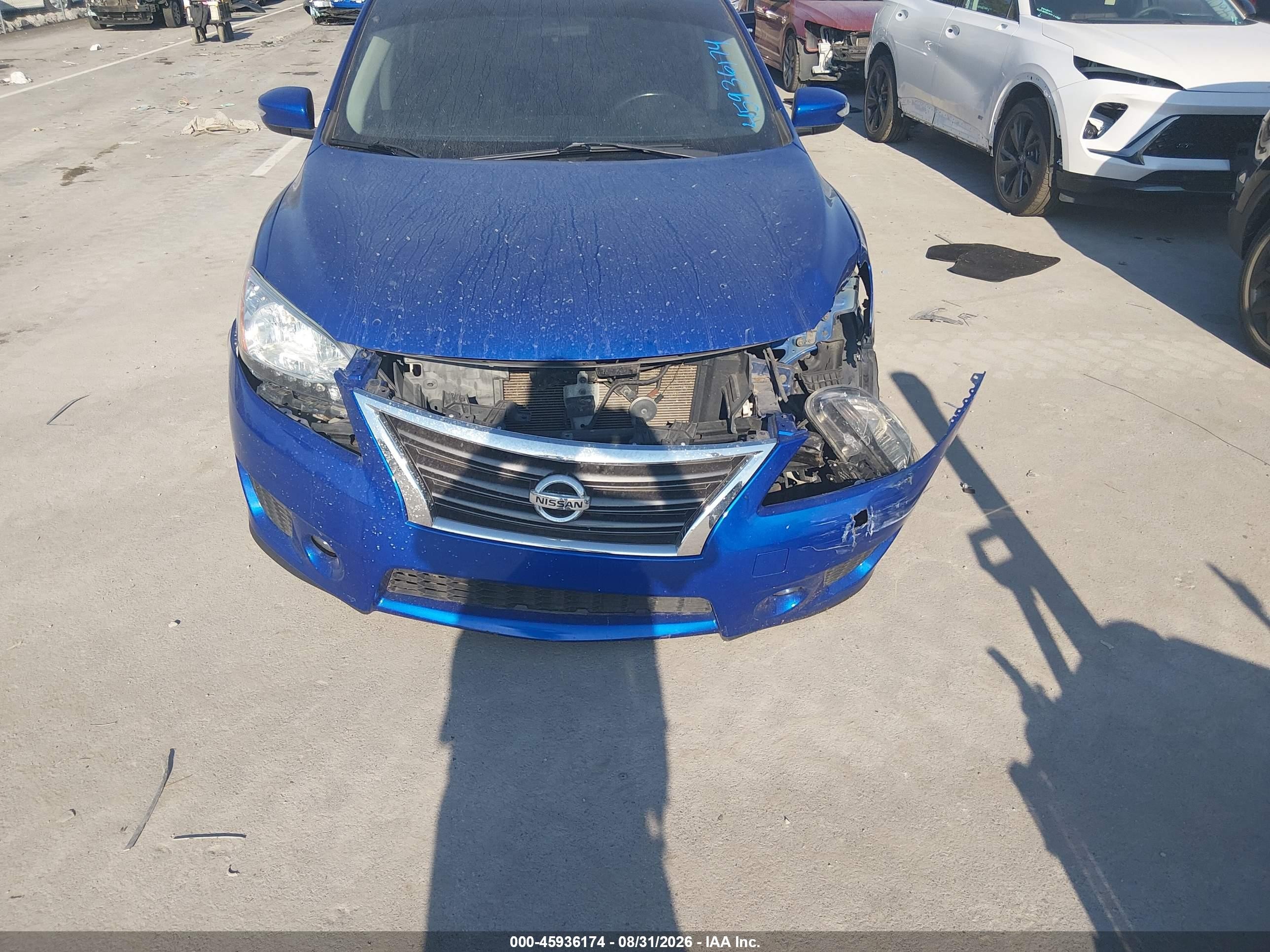 2015 Nissan Sentra Sr Blue vin: 3N1AB7AP6FY261699