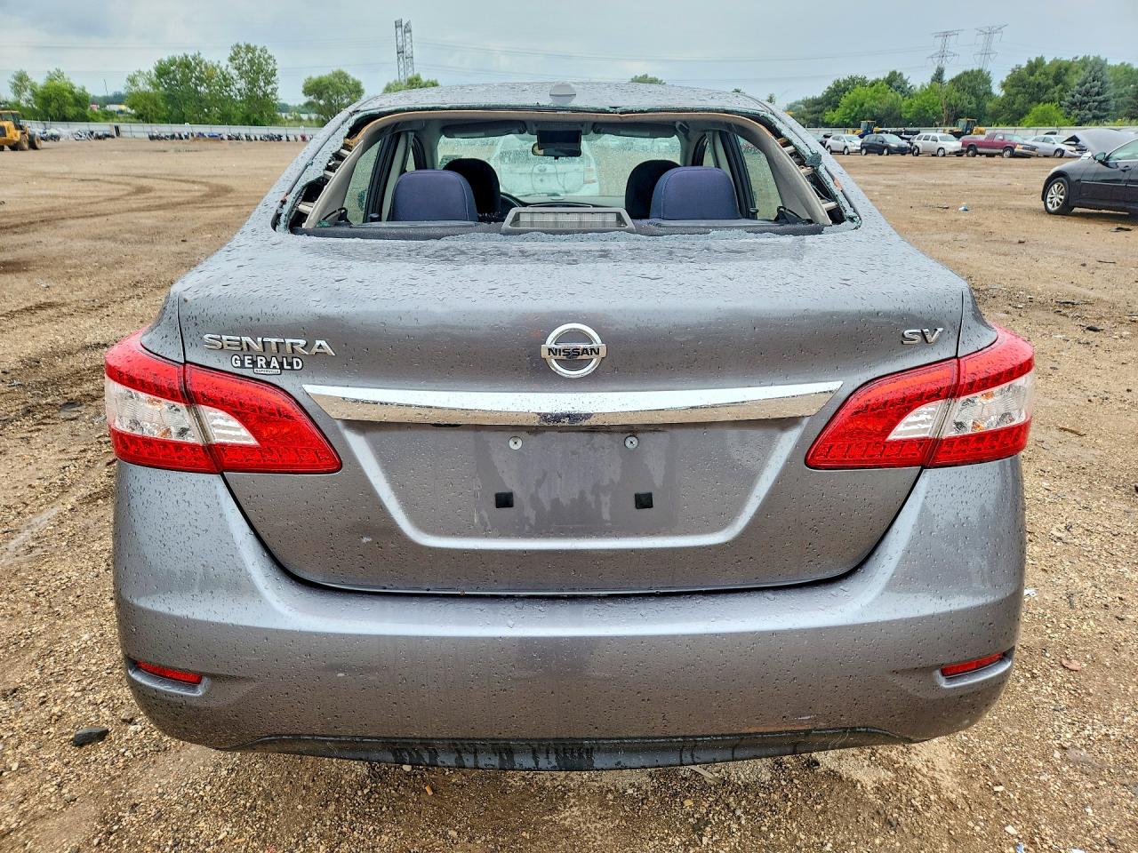 2015 Nissan Sentra Sv Gray vin: 3N1AB7AP6FY262044