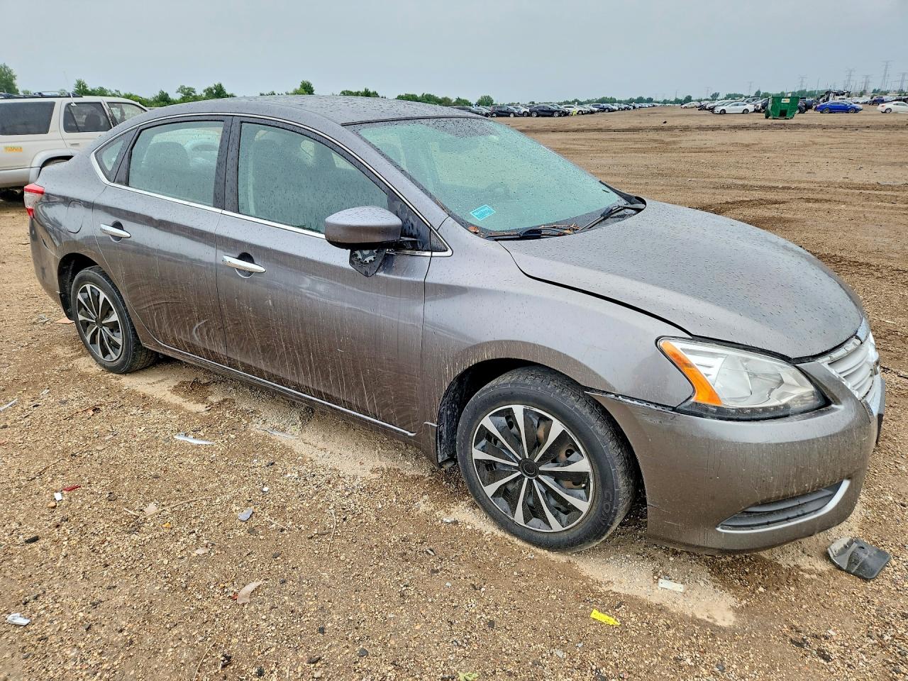 2015 Nissan Sentra Sv Gray vin: 3N1AB7AP6FY262044