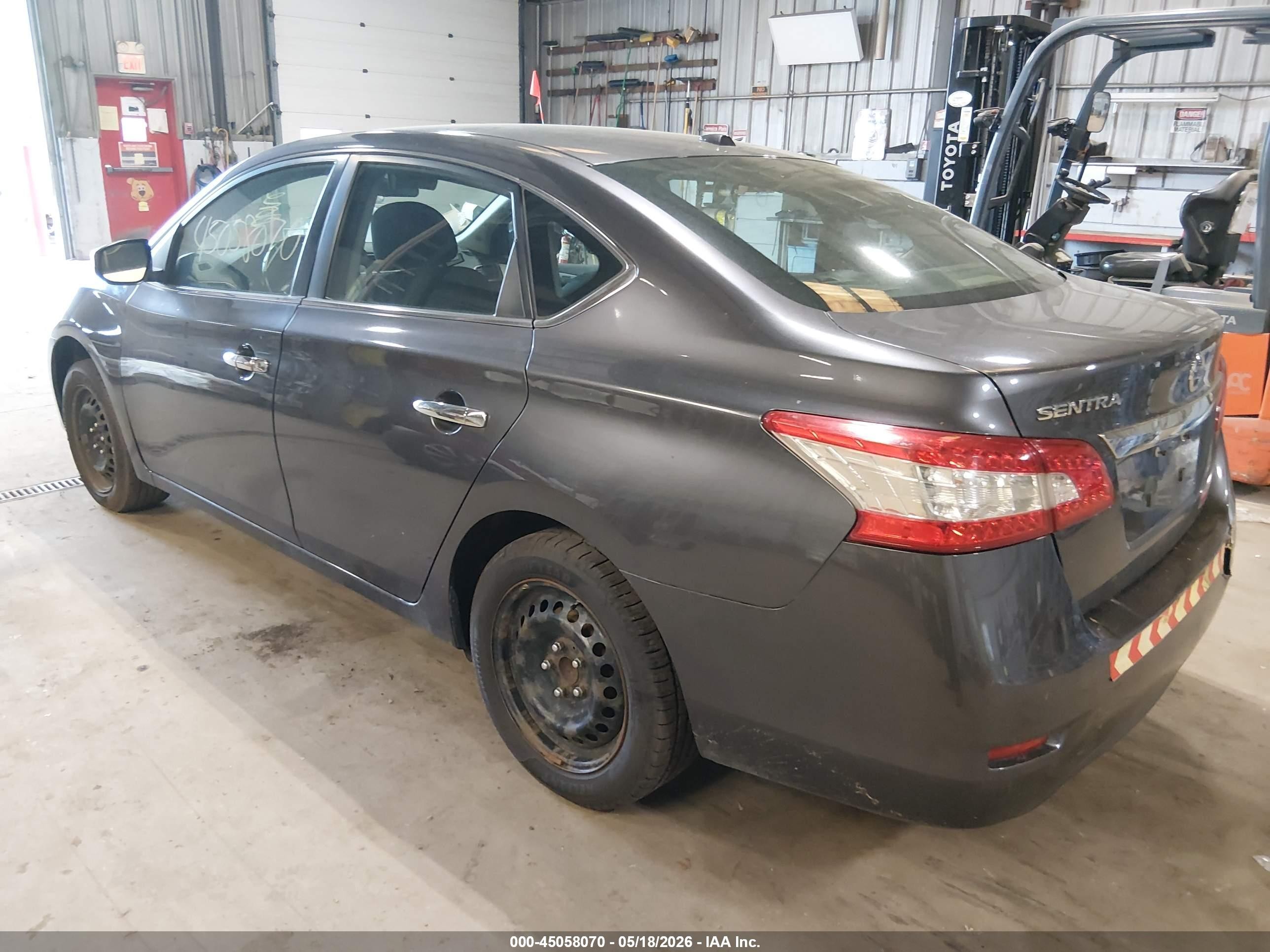 2015 Nissan Sentra Sv Gray vin: 3N1AB7AP6FY263386