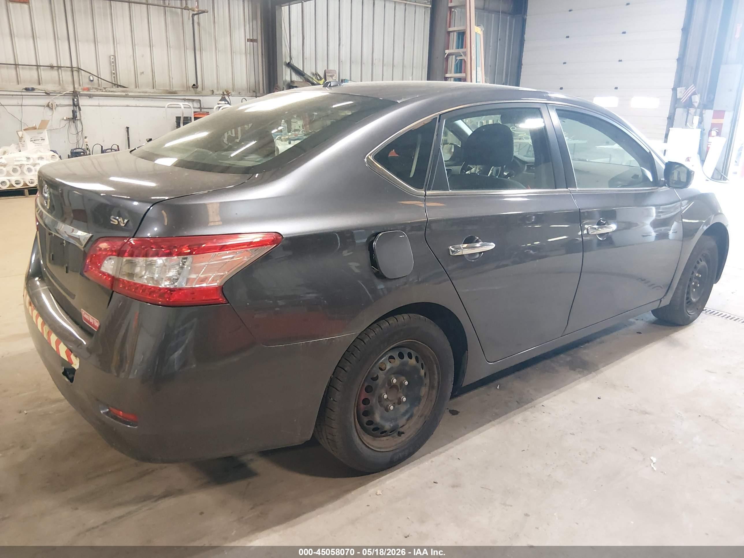 2015 Nissan Sentra Sv Gray vin: 3N1AB7AP6FY263386