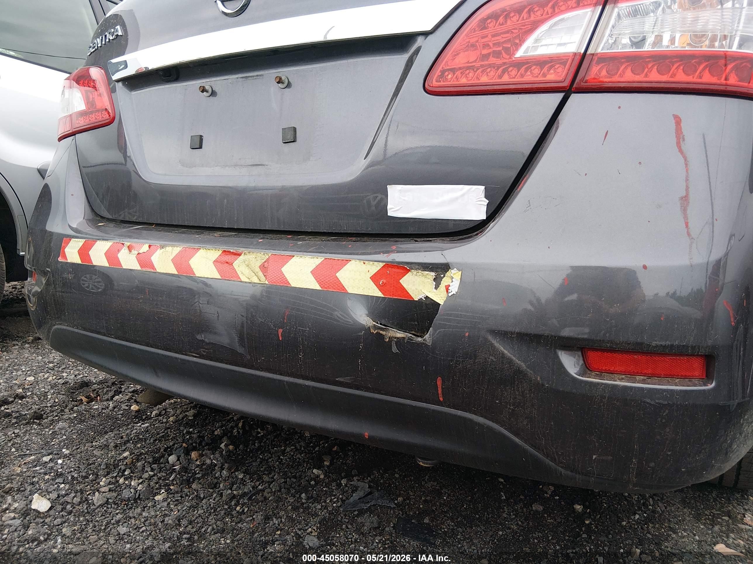 2015 Nissan Sentra Sv Gray vin: 3N1AB7AP6FY263386
