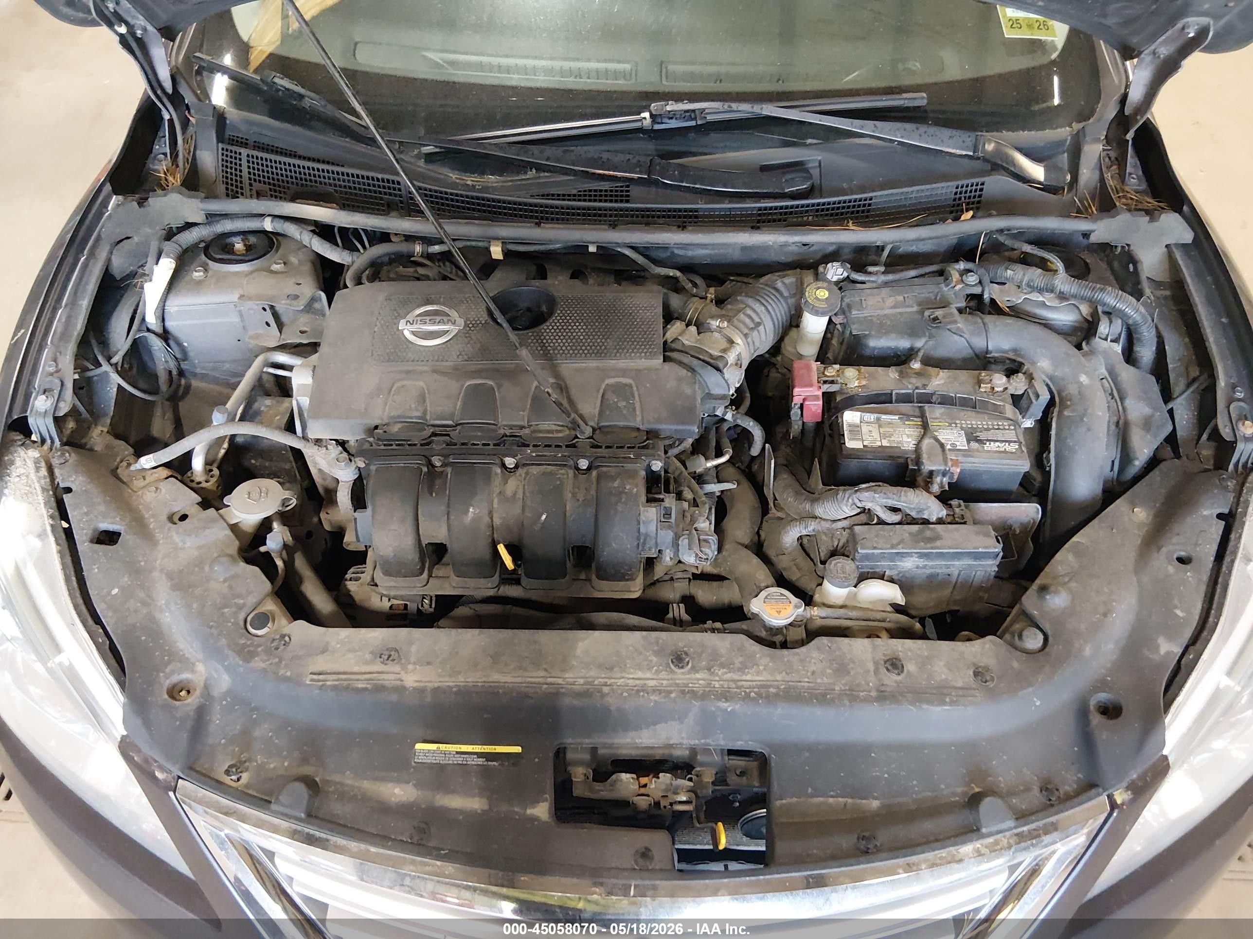 2015 Nissan Sentra Sv Gray vin: 3N1AB7AP6FY263386