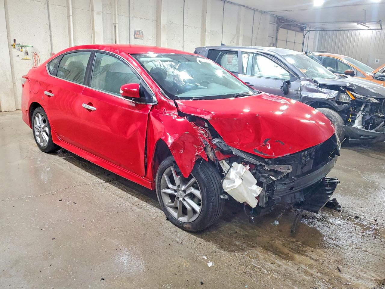 2015 Nissan Sentra Sr Красный vin: 3N1AB7AP6FY263694