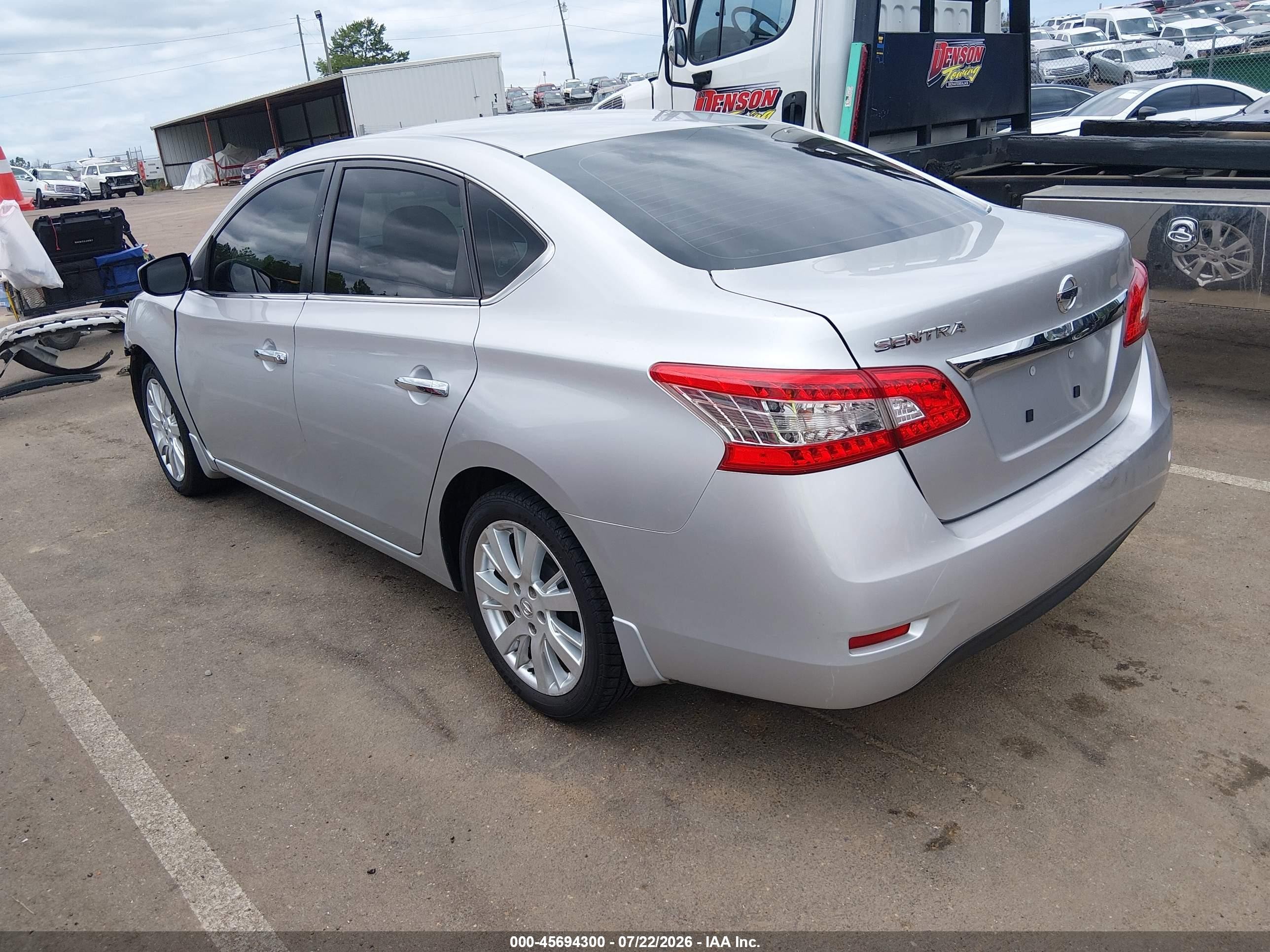 2015 Nissan Sentra S Silver vin: 3N1AB7AP6FY266384