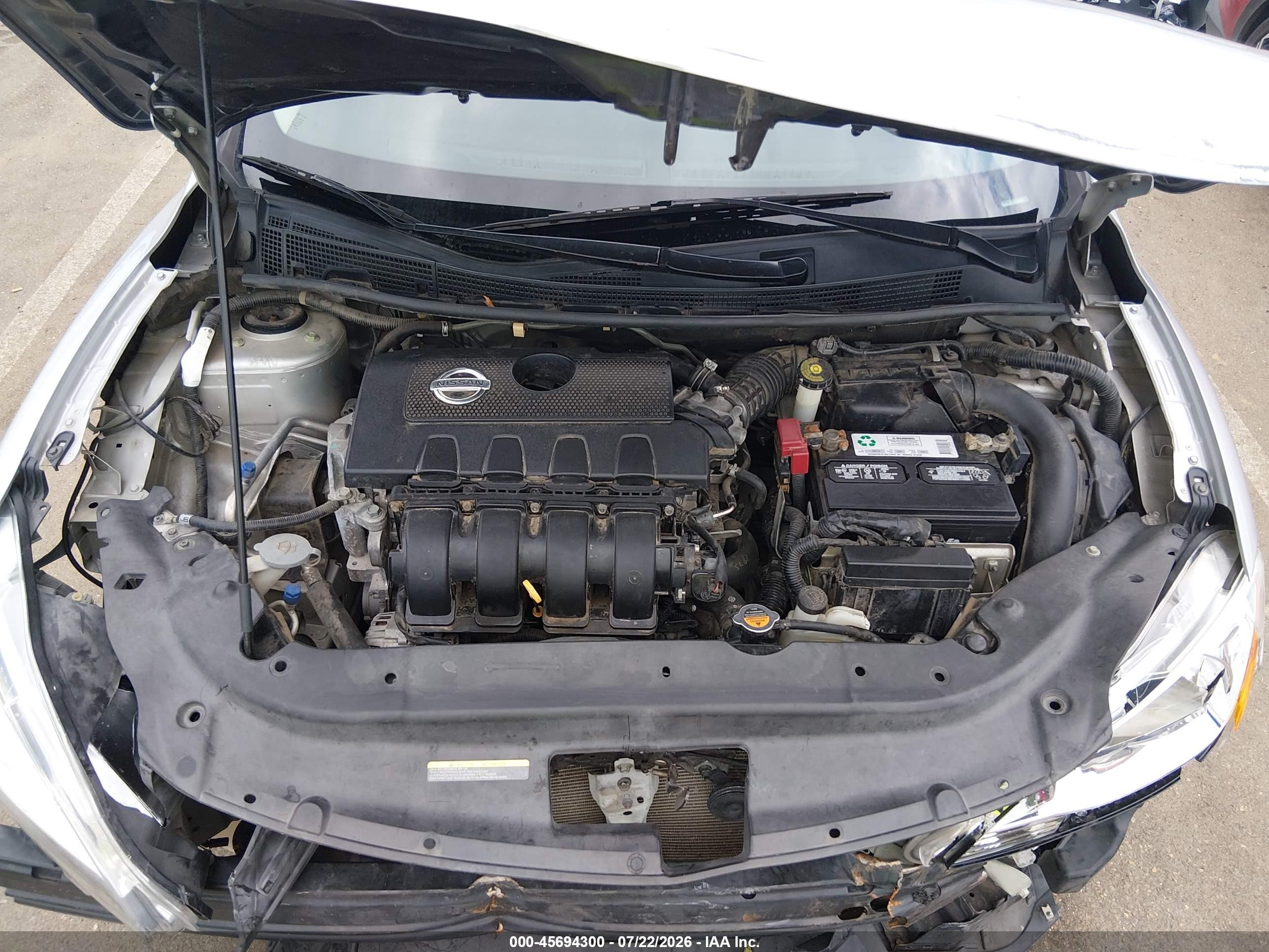 2015 Nissan Sentra S Silver vin: 3N1AB7AP6FY266384