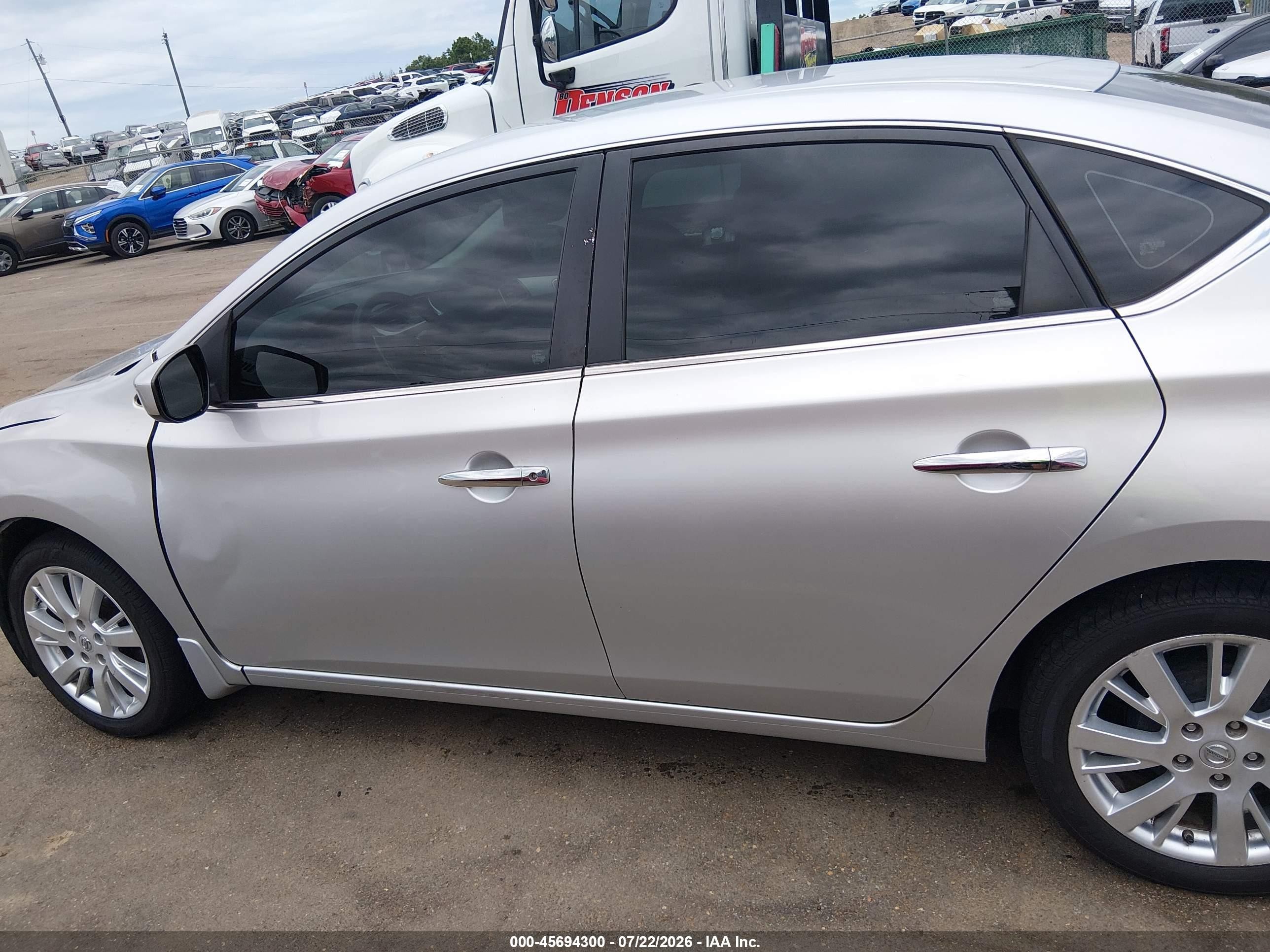 2015 Nissan Sentra S Silver vin: 3N1AB7AP6FY266384