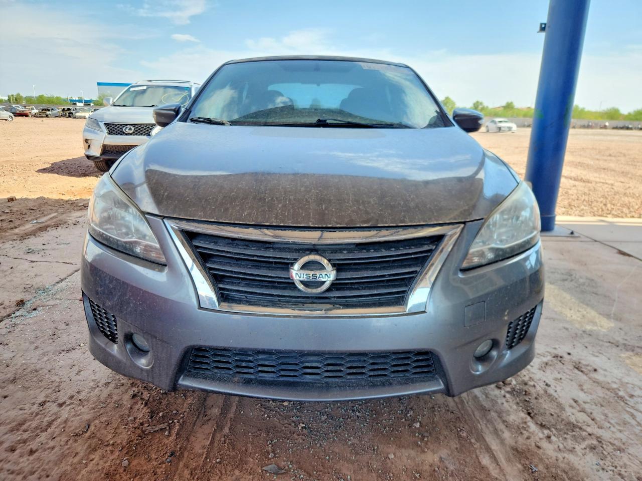 2015 Nissan Sentra Серый vin: 3N1AB7AP6FY268135