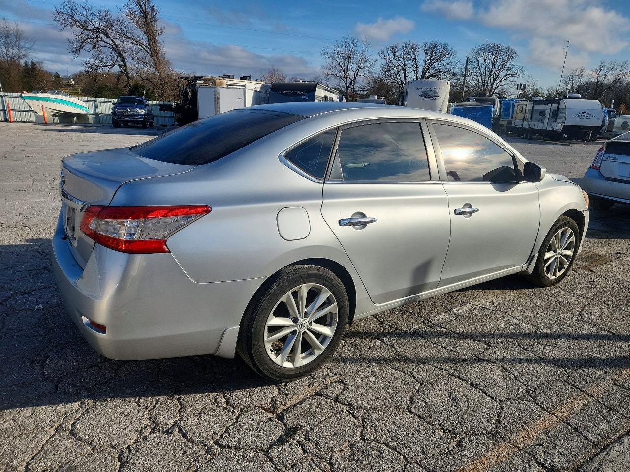 2015 Nissan Sentra S Silver vin: 3N1AB7AP6FY273173