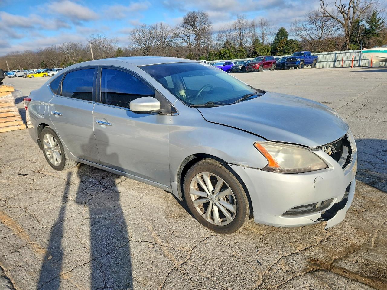 2015 Nissan Sentra S Silver vin: 3N1AB7AP6FY273173