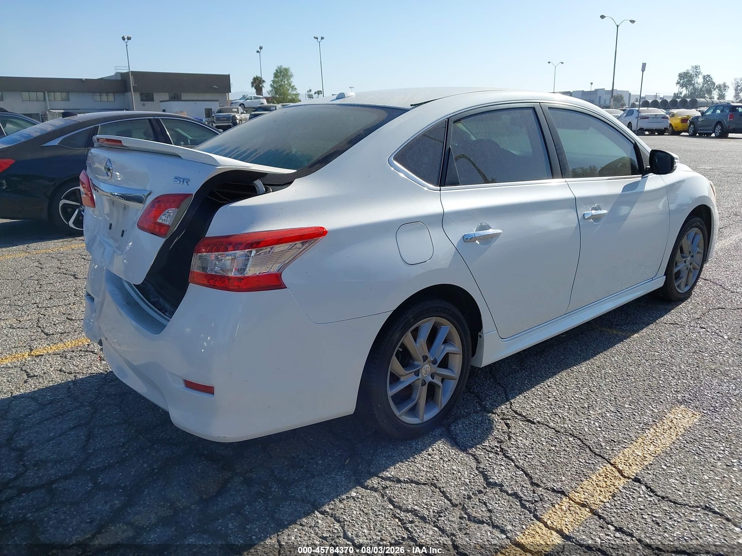 2015 Nissan Sentra Sr White vin: 3N1AB7AP6FY280009
