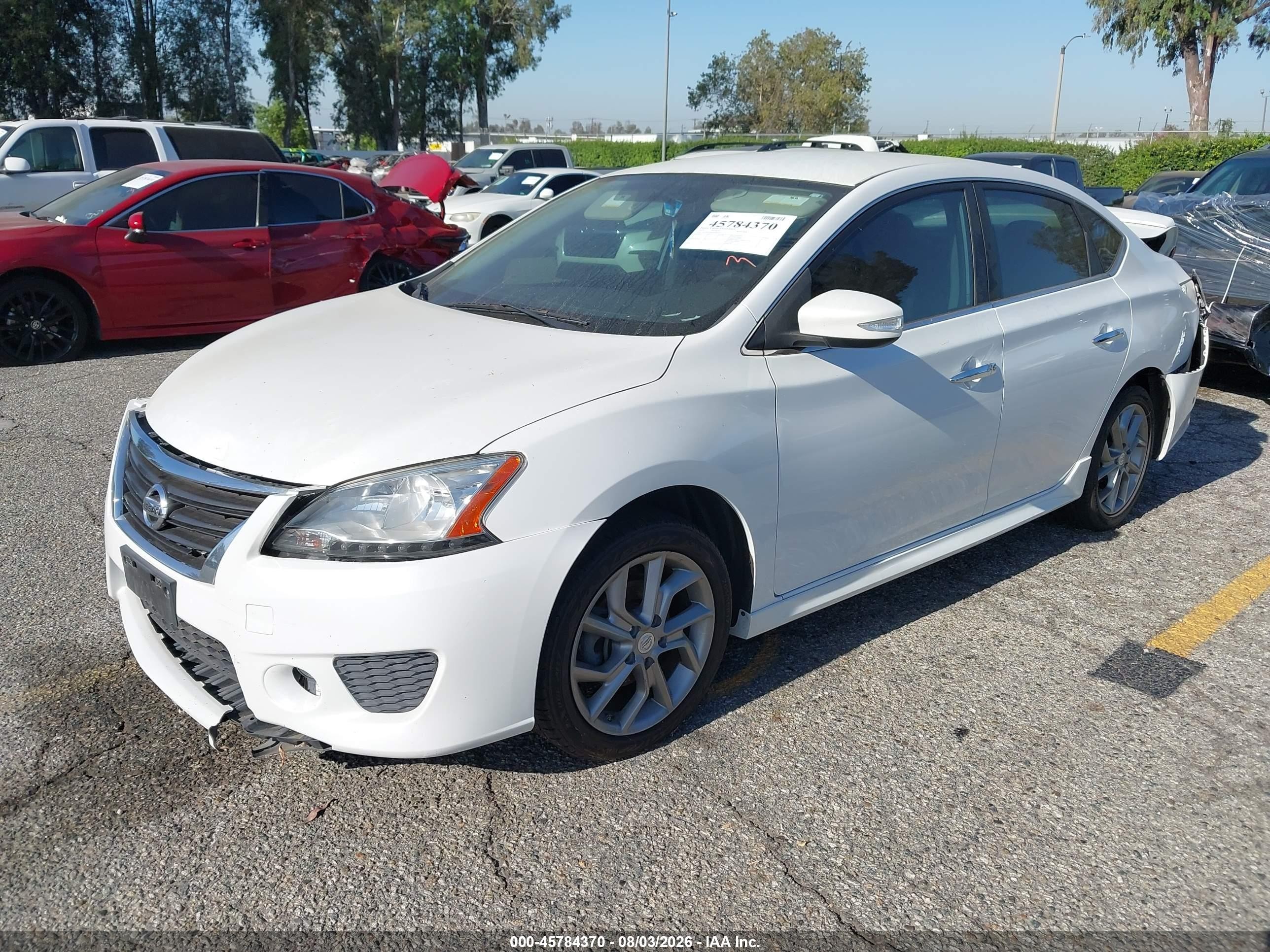 2015 Nissan Sentra Sr White vin: 3N1AB7AP6FY280009