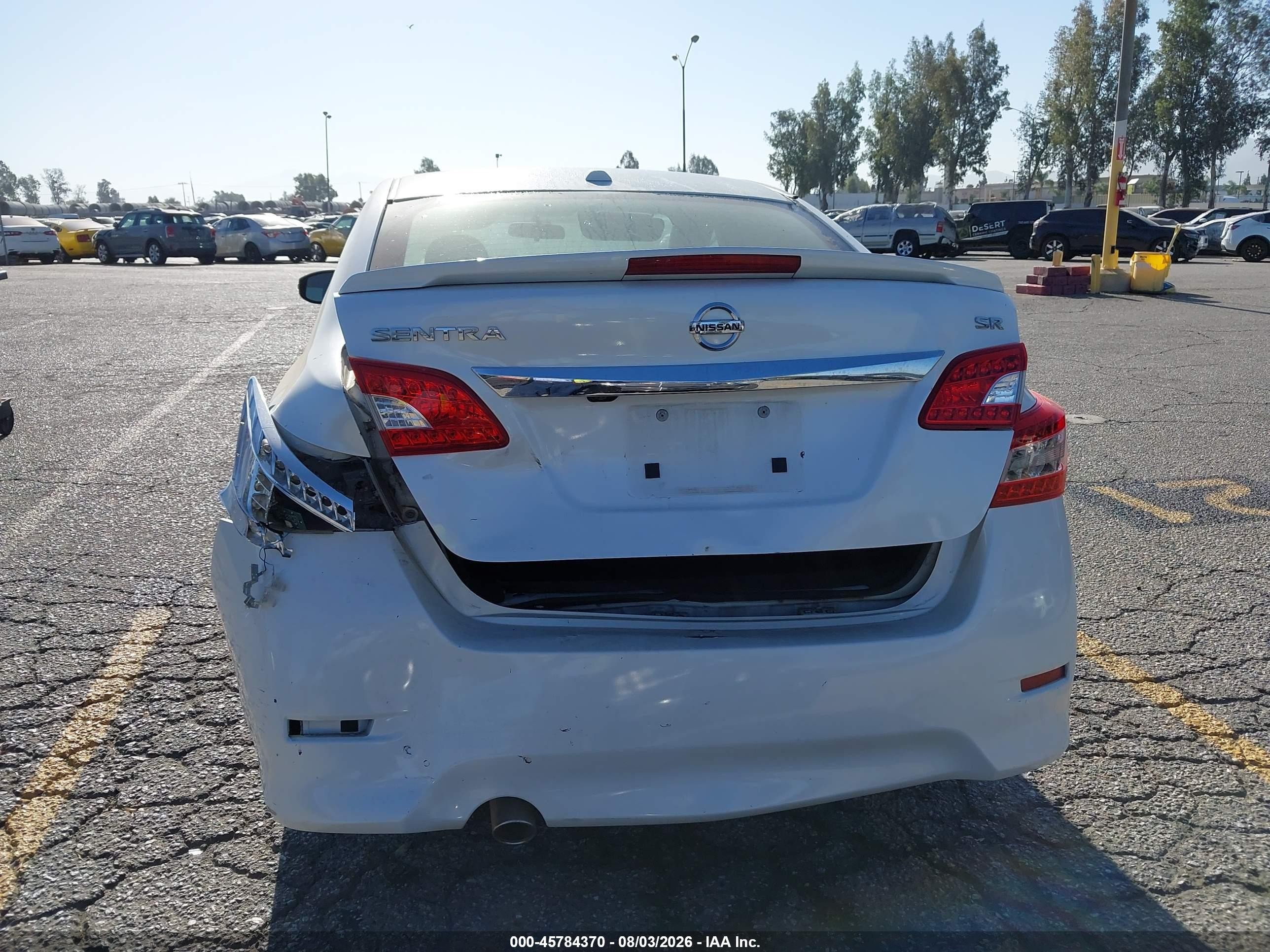 2015 Nissan Sentra Sr White vin: 3N1AB7AP6FY280009