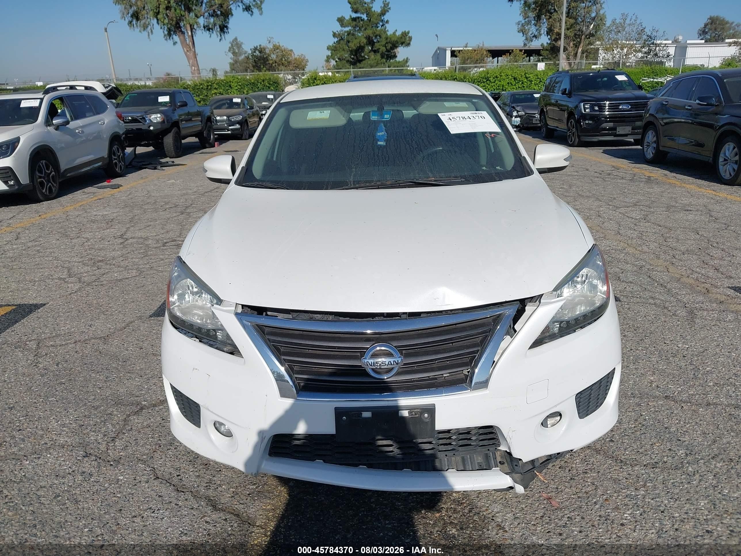 2015 Nissan Sentra Sr White vin: 3N1AB7AP6FY280009