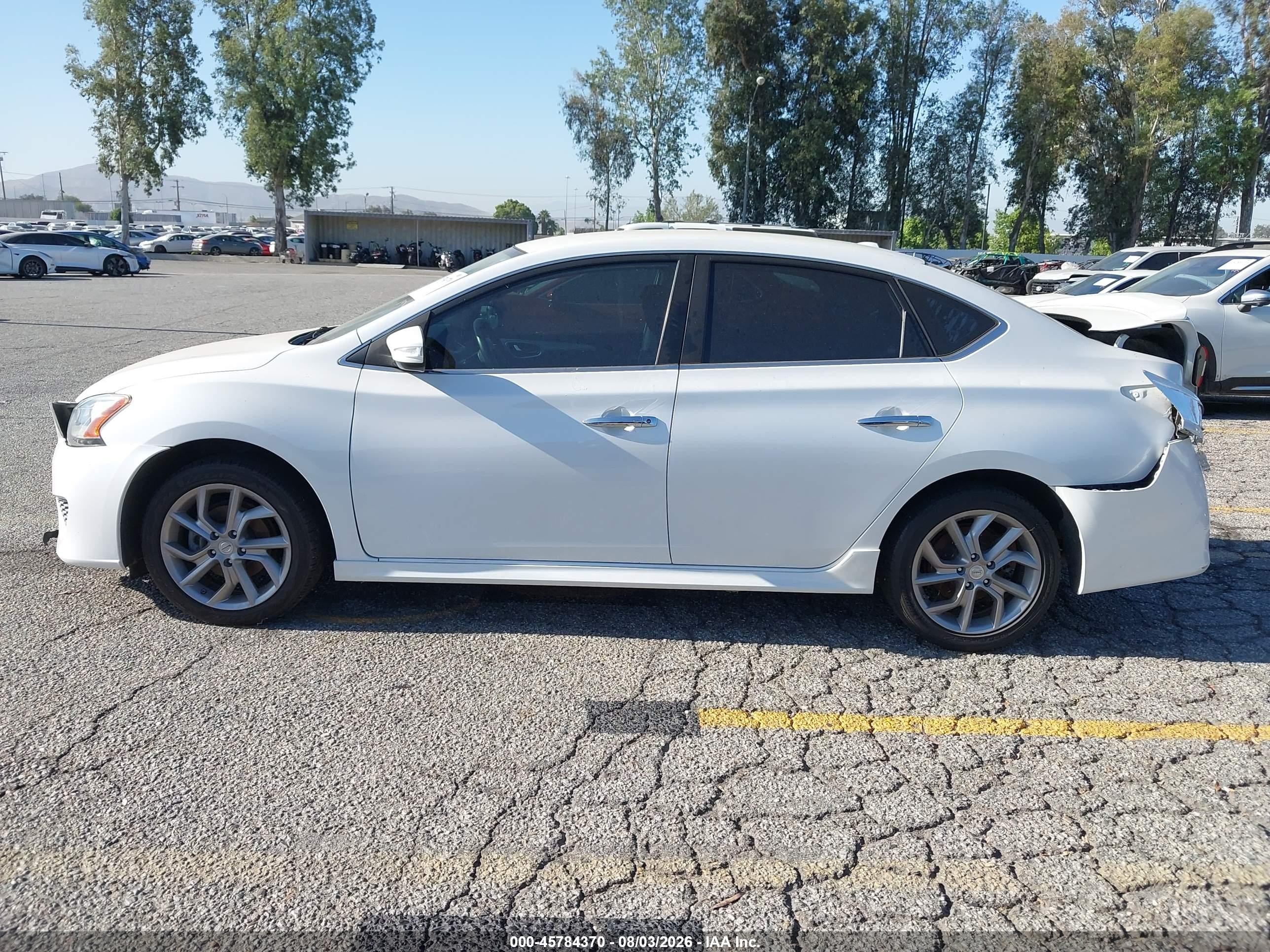 2015 Nissan Sentra Sr White vin: 3N1AB7AP6FY280009