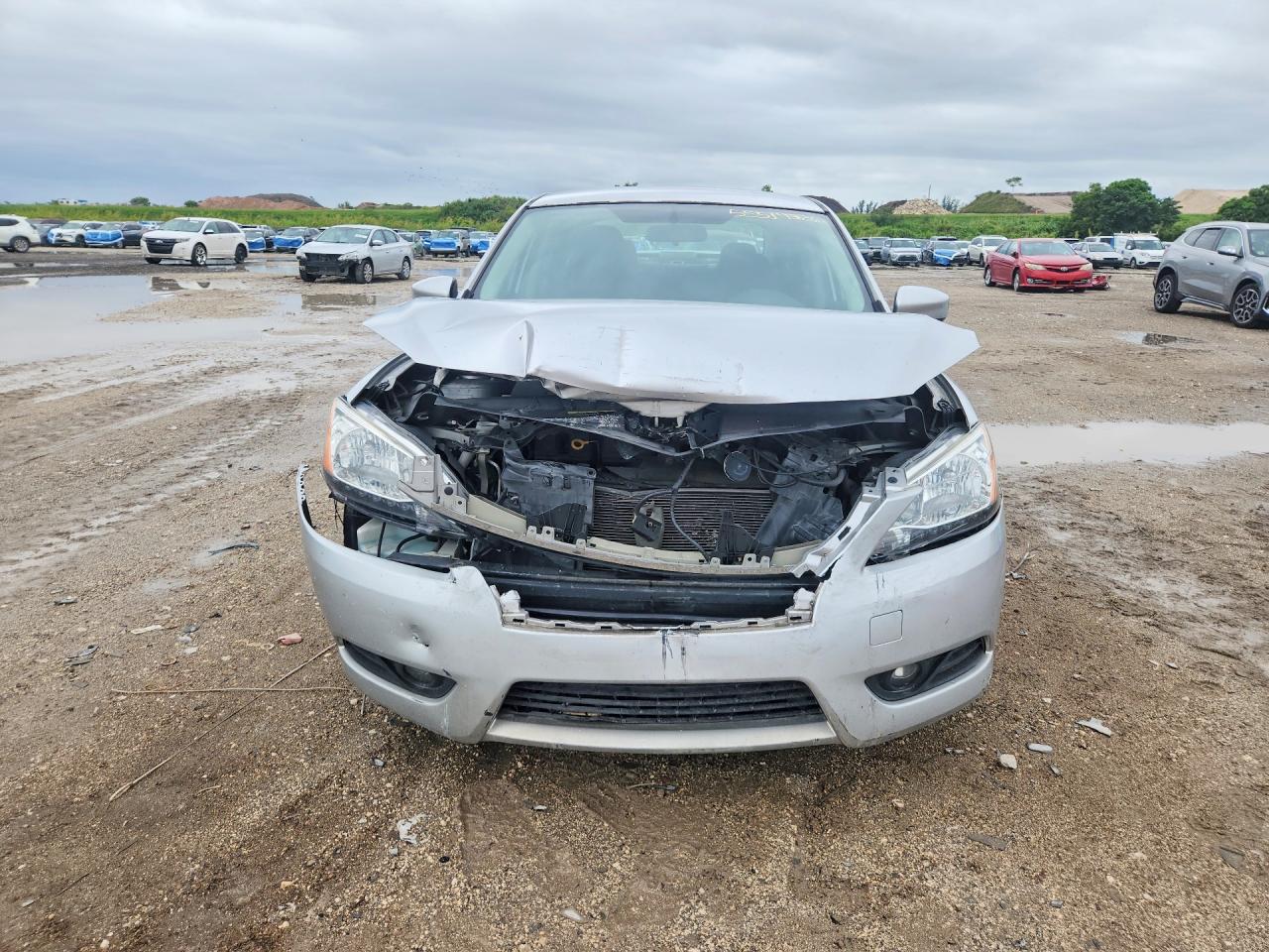 2015 Nissan Sentra S Silver vin: 3N1AB7AP6FY281578