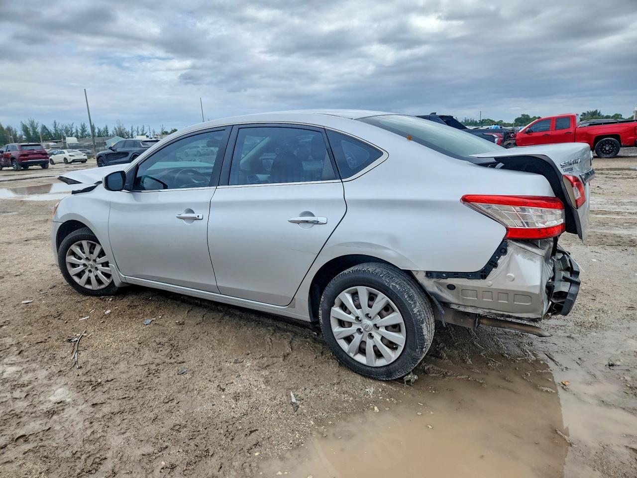 2015 Nissan Sentra S Silver vin: 3N1AB7AP6FY281578