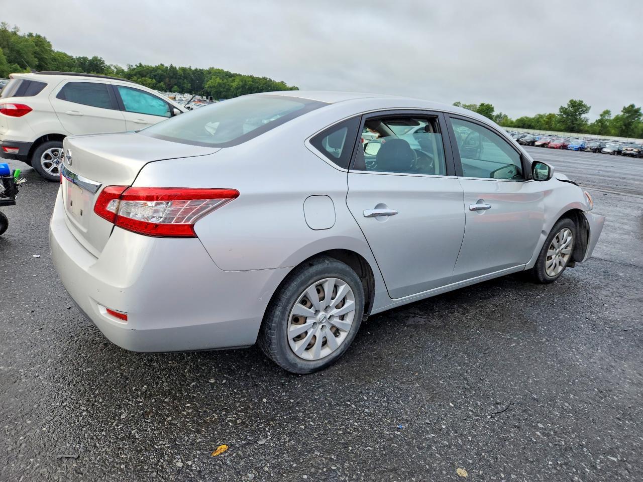 2015 Nissan Sentra S Серебряный vin: 3N1AB7AP6FY283010