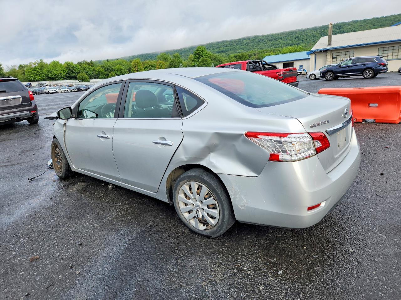 2015 Nissan Sentra S Серебряный vin: 3N1AB7AP6FY283010