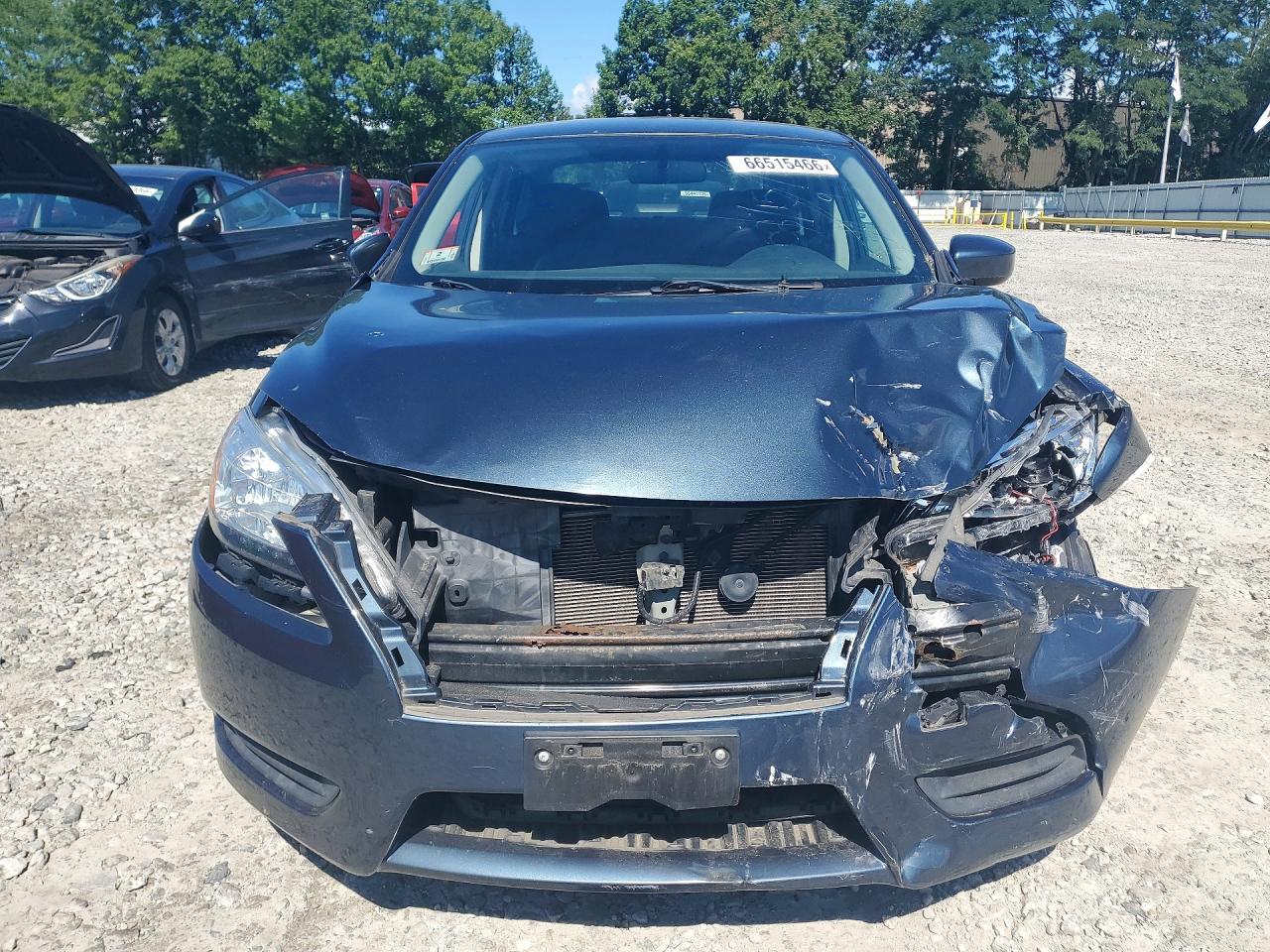 2015 Nissan Sentra Sv Blue vin: 3N1AB7AP6FY286781