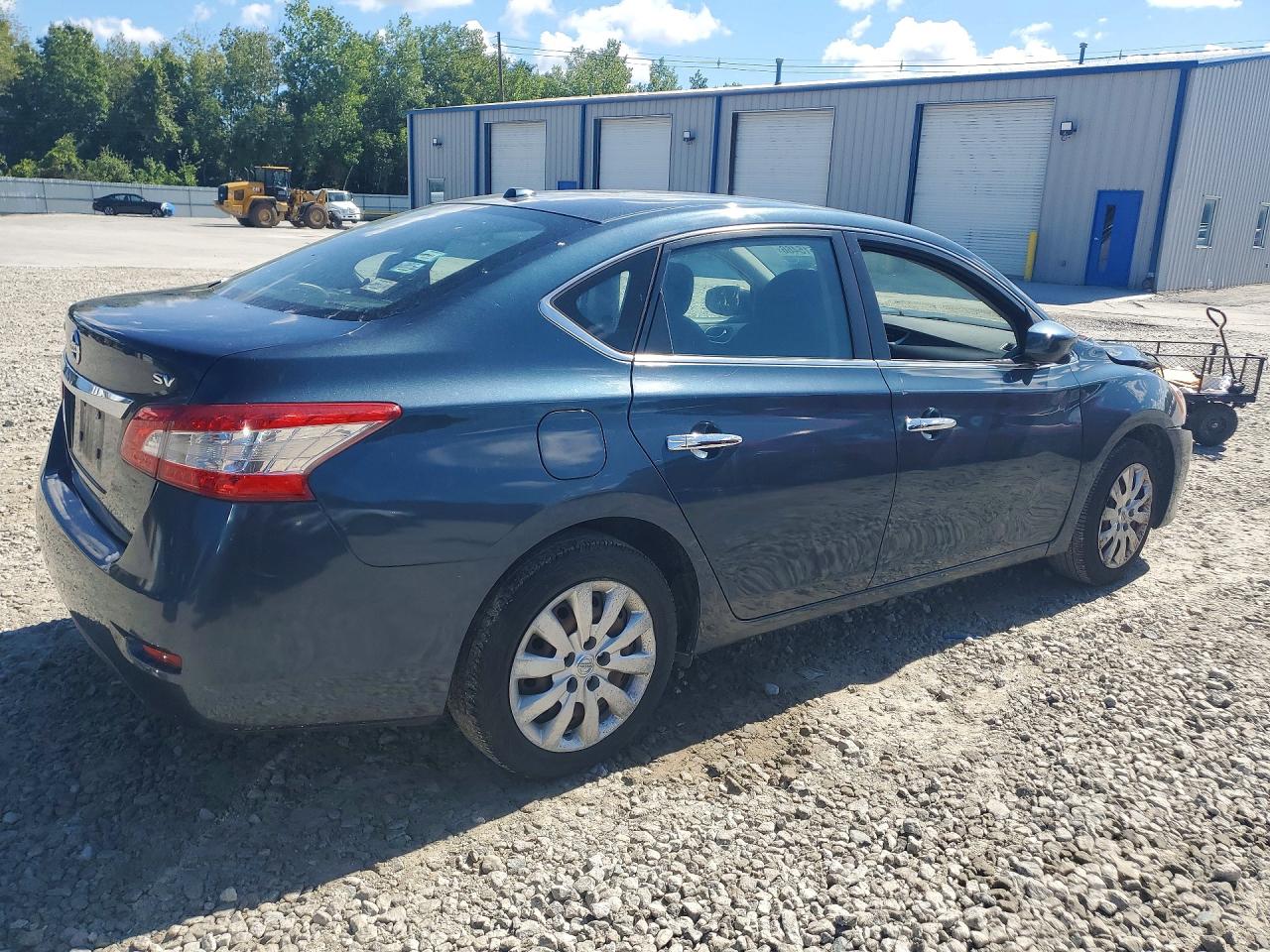 2015 Nissan Sentra Sv Blue vin: 3N1AB7AP6FY286781