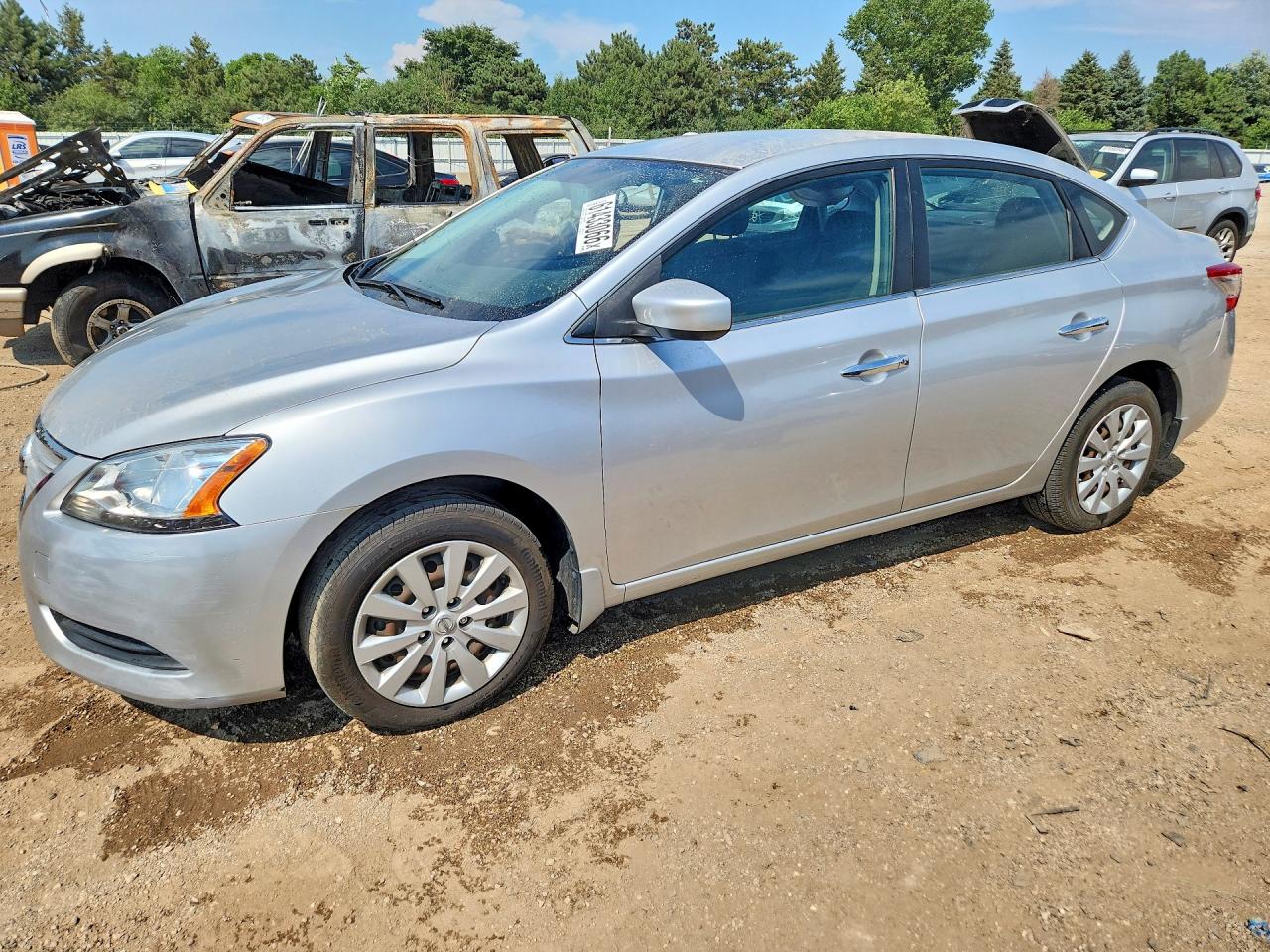 2015 Nissan Sentra S Silver vin: 3N1AB7AP6FY288210