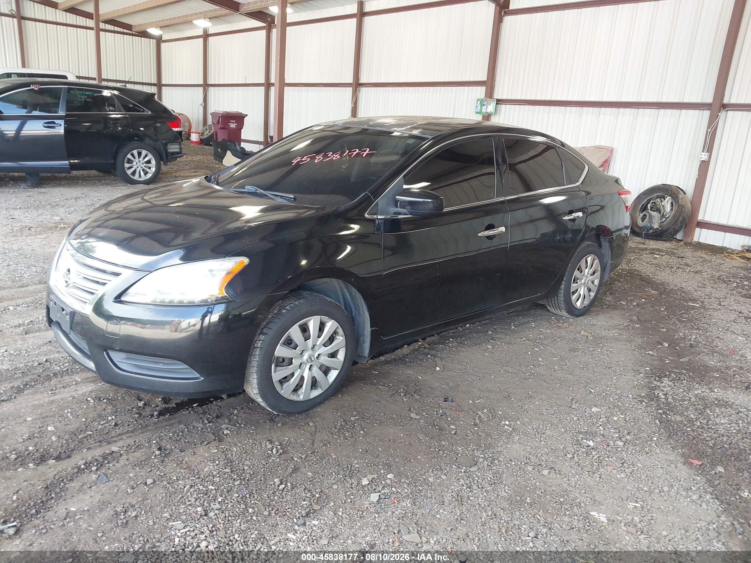 2015 Nissan Sentra Sv Black vin: 3N1AB7AP6FY294556
