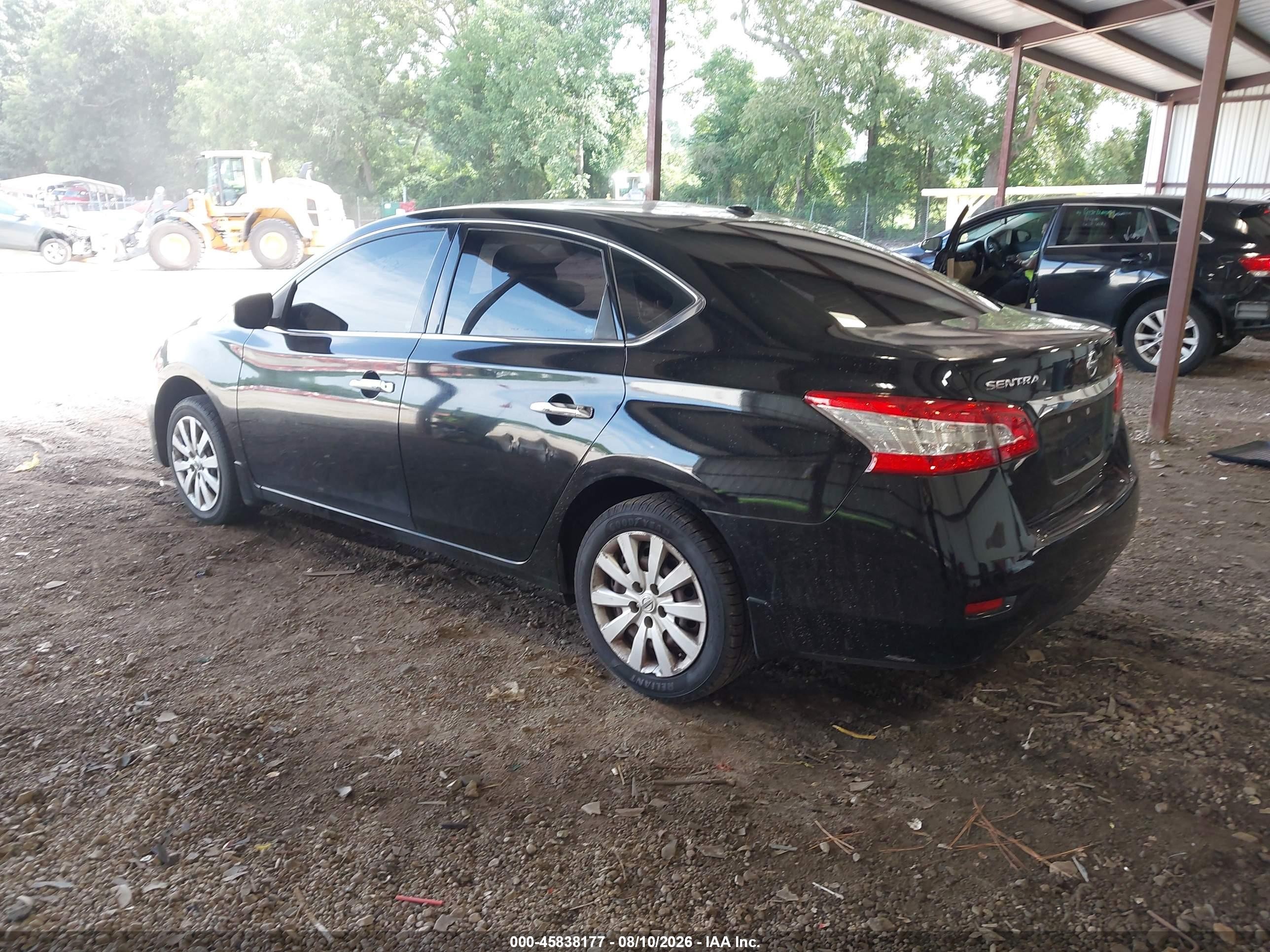 2015 Nissan Sentra Sv Black vin: 3N1AB7AP6FY294556