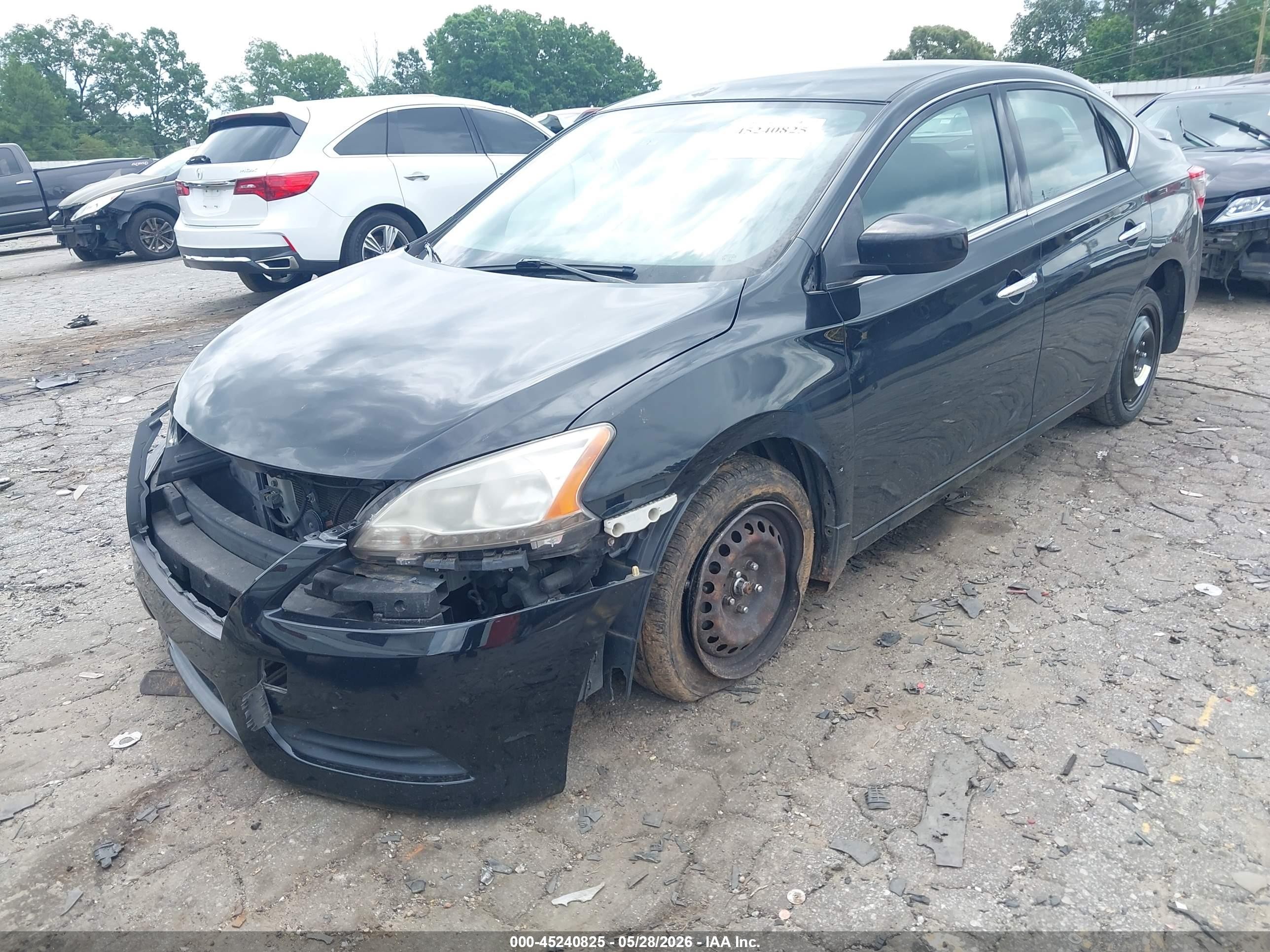 2015 Nissan Sentra Sv Черный vin: 3N1AB7AP6FY298803