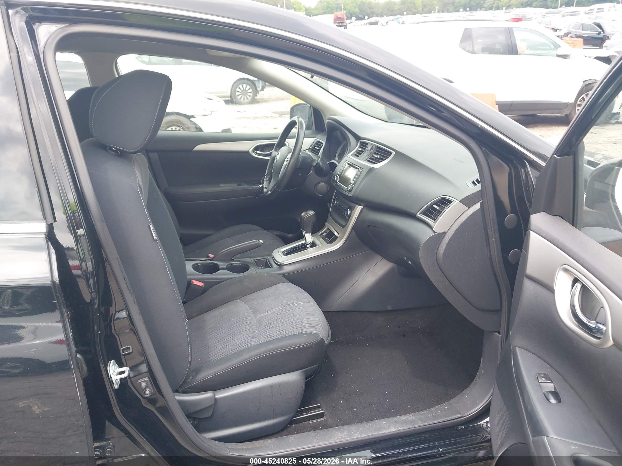 2015 Nissan Sentra Sv Черный vin: 3N1AB7AP6FY298803
