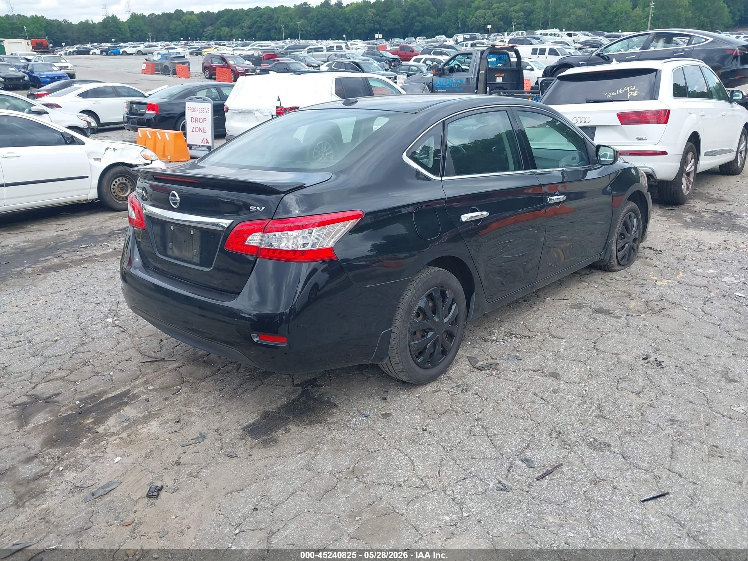 2015 Nissan Sentra Sv Черный vin: 3N1AB7AP6FY298803