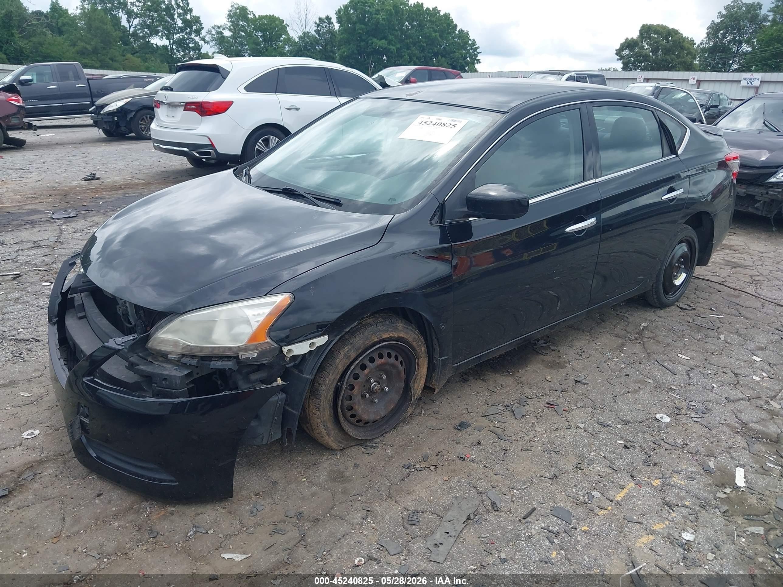2015 Nissan Sentra Sv Черный vin: 3N1AB7AP6FY298803