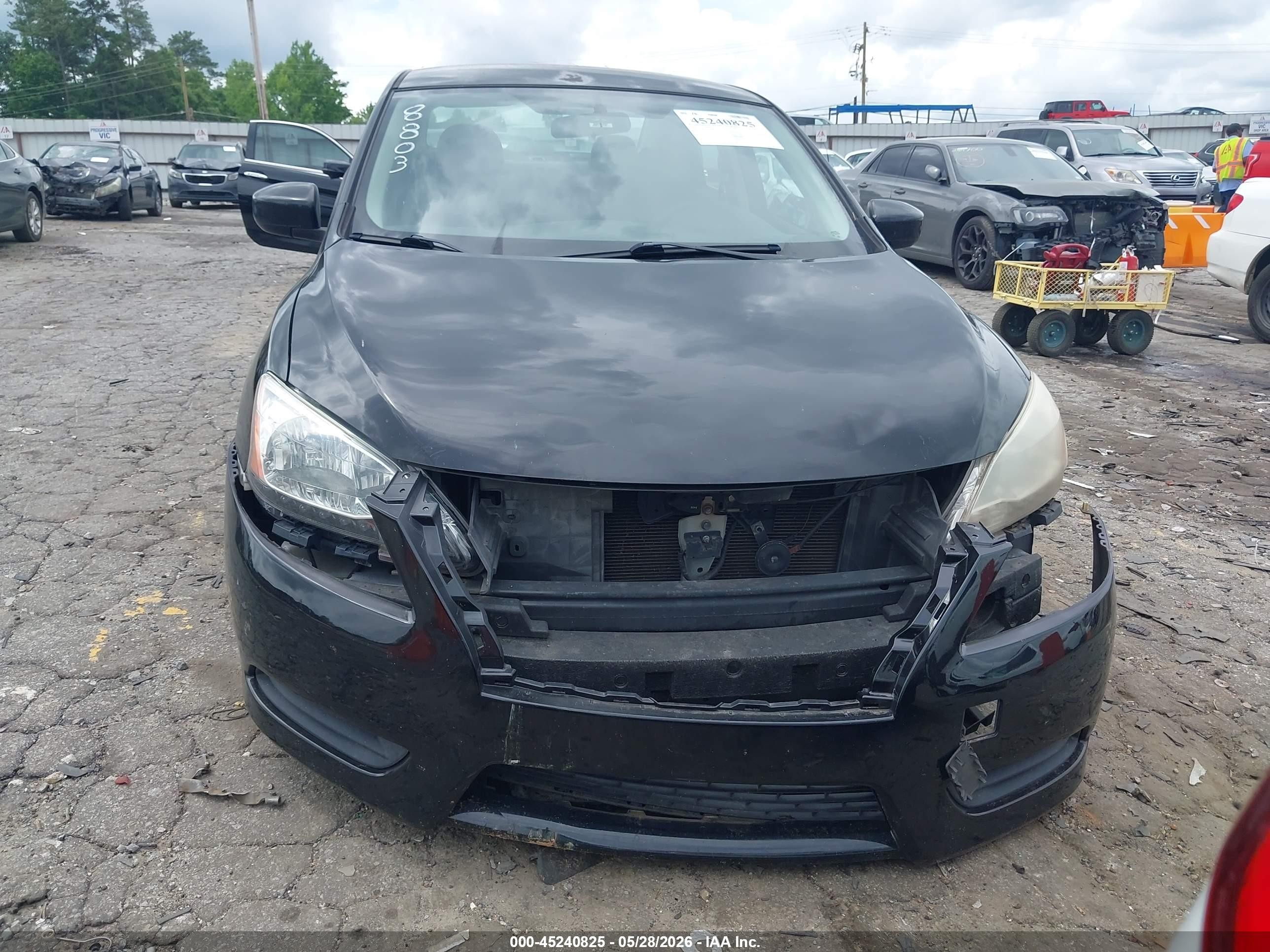 2015 Nissan Sentra Sv Черный vin: 3N1AB7AP6FY298803