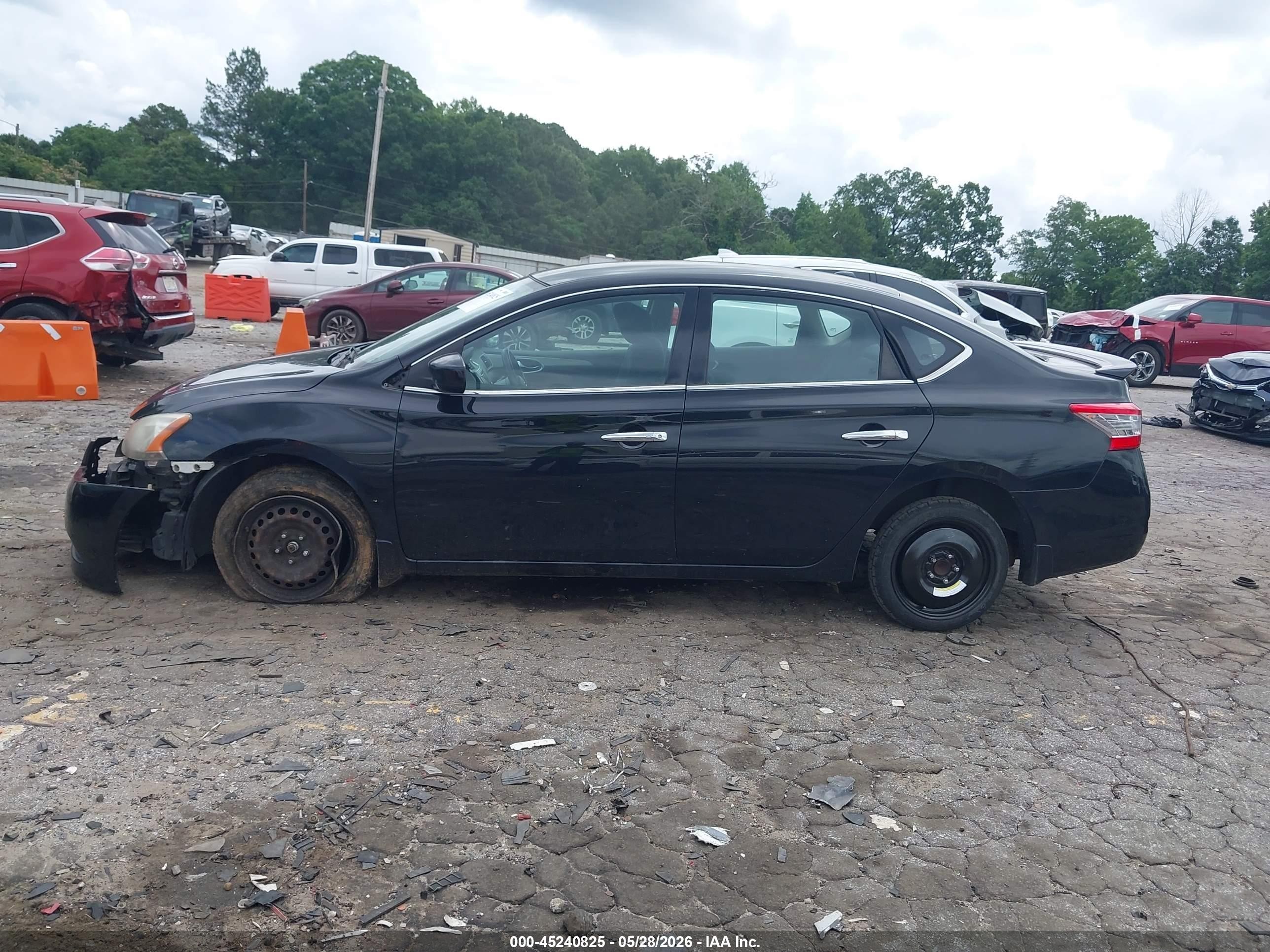 2015 Nissan Sentra Sv Черный vin: 3N1AB7AP6FY298803