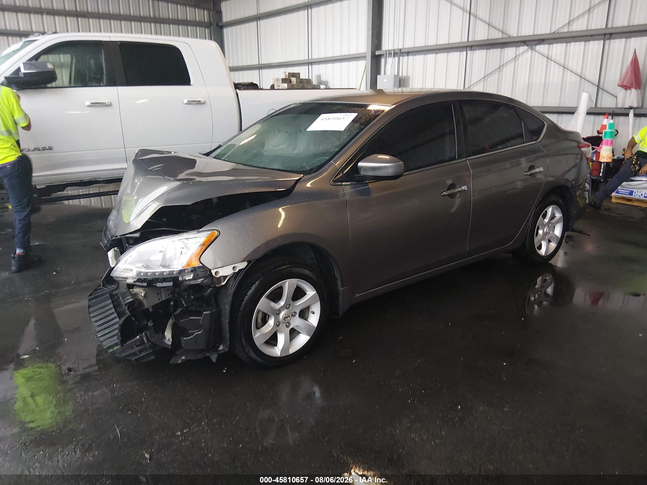 2015 Nissan Sentra Sv Gray vin: 3N1AB7AP6FY299658