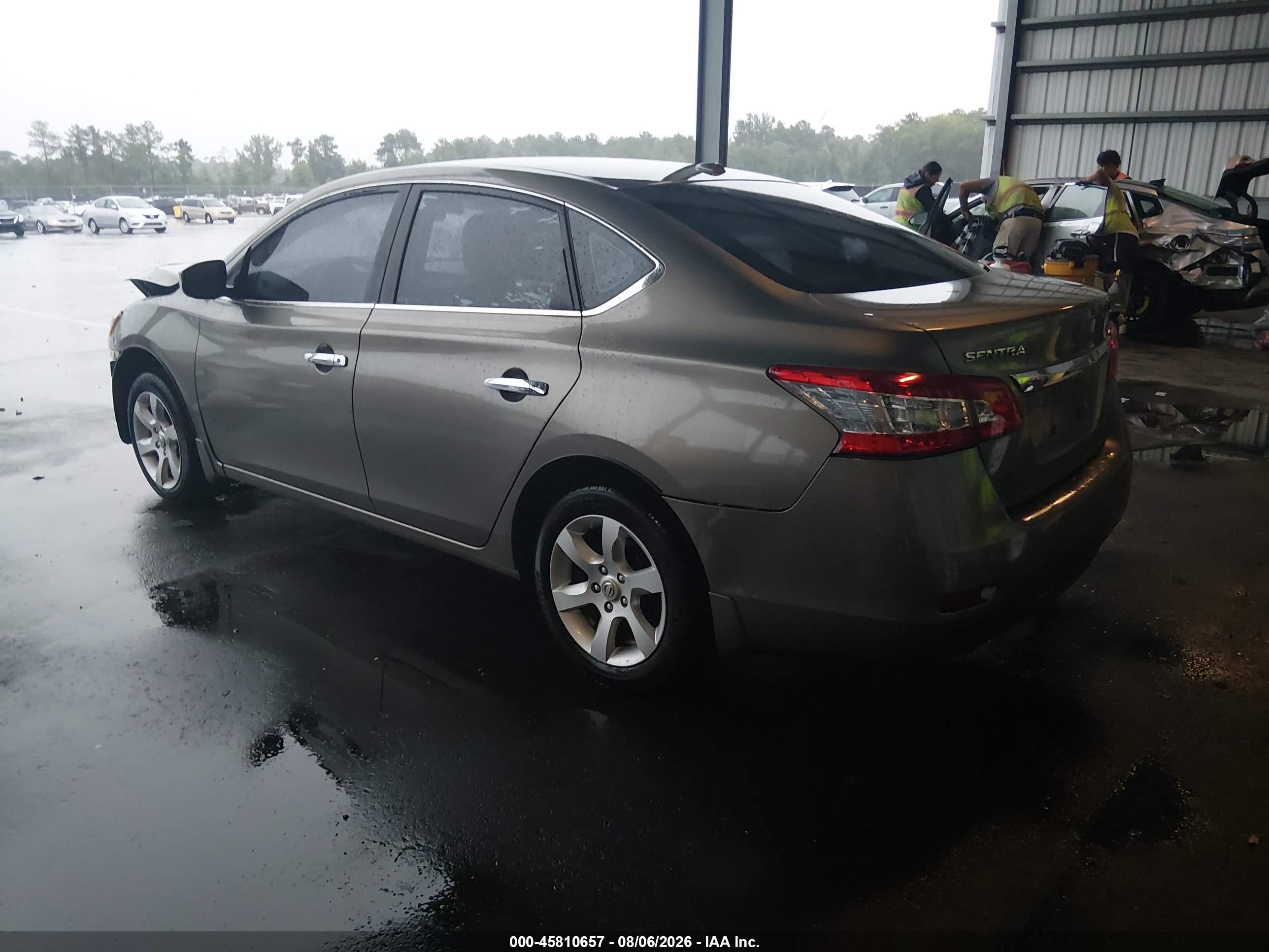 2015 Nissan Sentra Sv Gray vin: 3N1AB7AP6FY299658