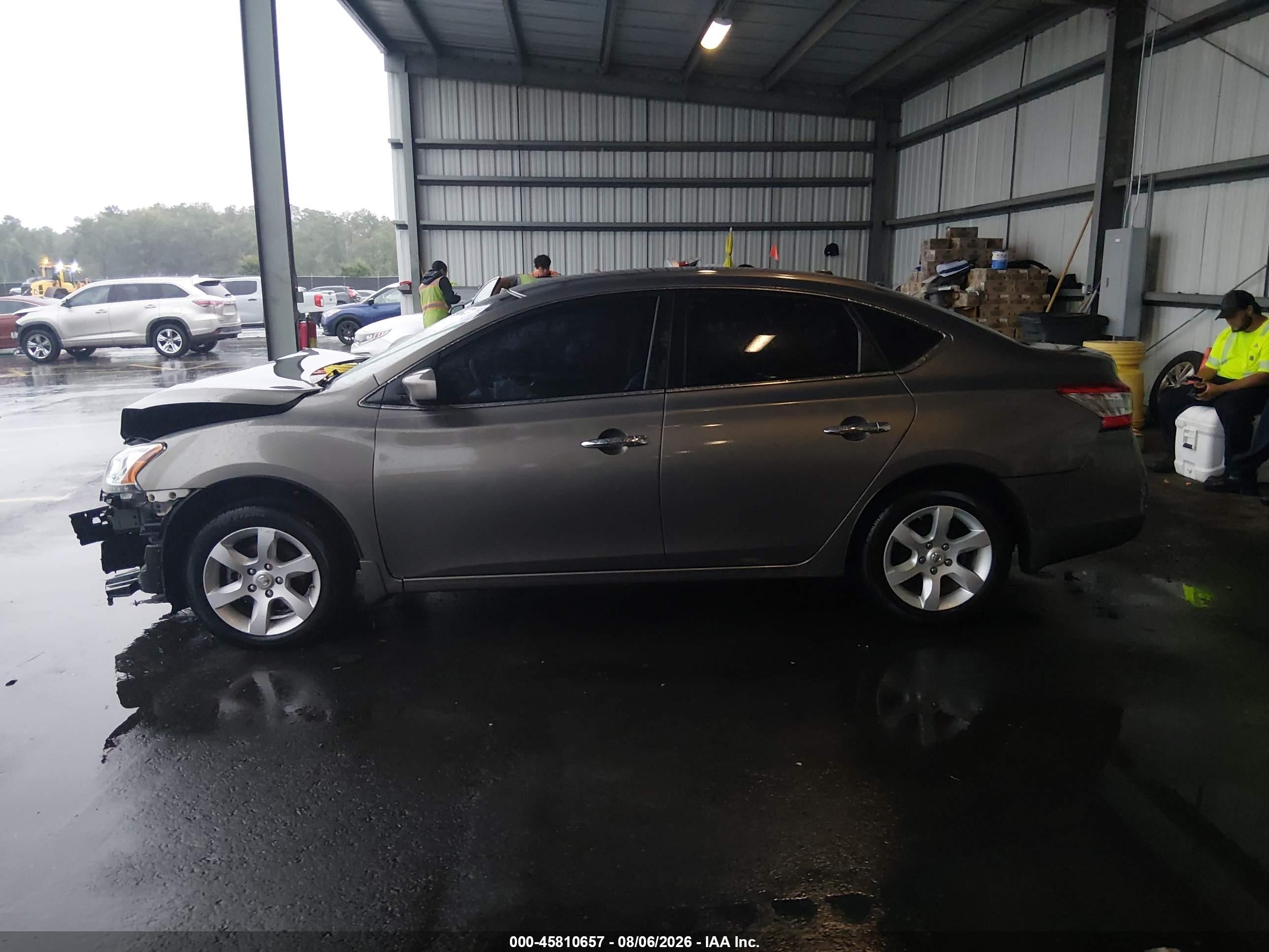 2015 Nissan Sentra Sv Gray vin: 3N1AB7AP6FY299658