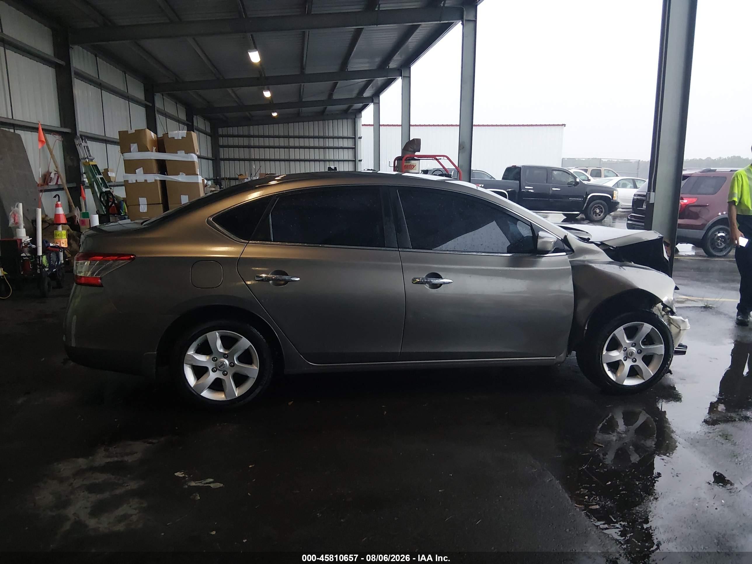 2015 Nissan Sentra Sv Gray vin: 3N1AB7AP6FY299658