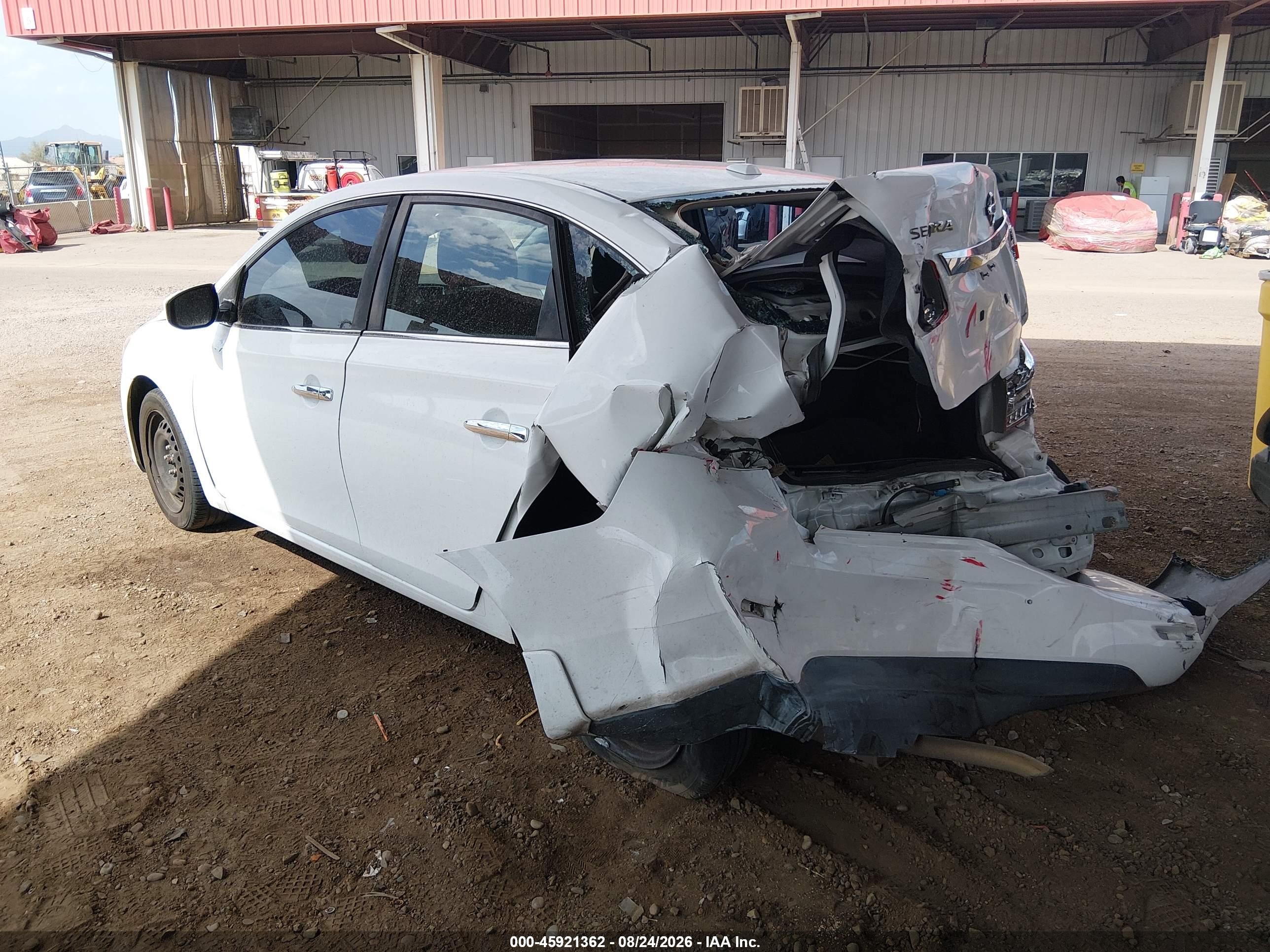 2015 Nissan Sentra Sv White vin: 3N1AB7AP6FY303725