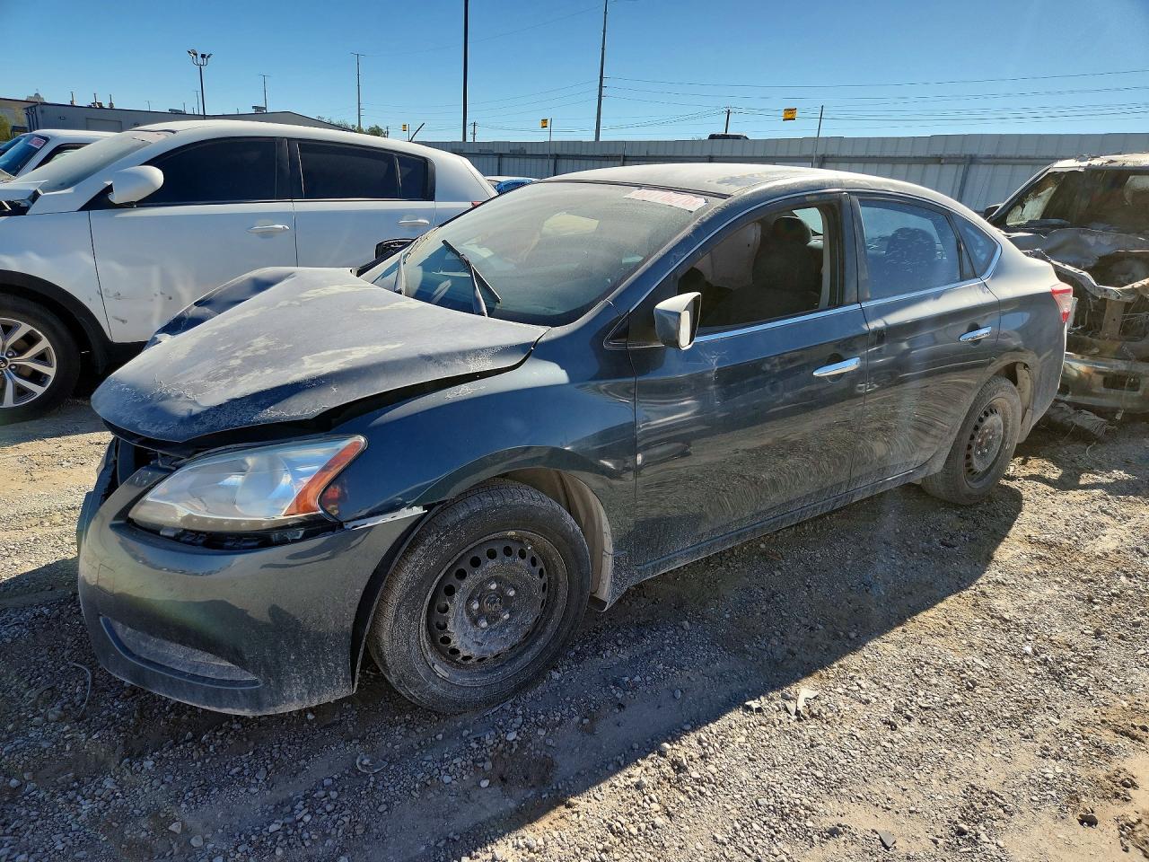 2015 Nissan Sentra Green vin: 3N1AB7AP6FY304647