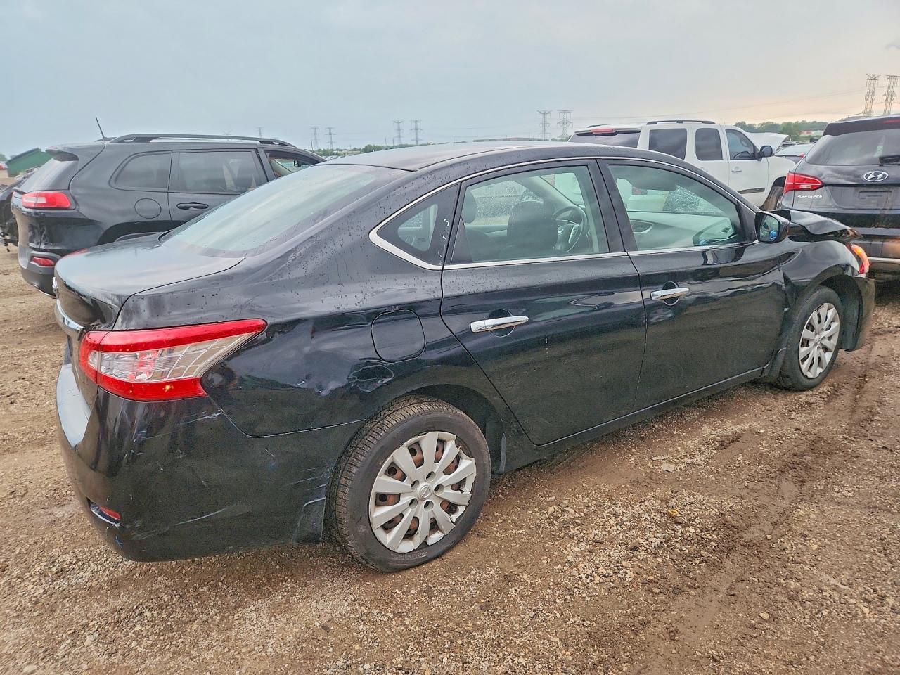 2015 Nissan Sentra S Black vin: 3N1AB7AP6FY309718
