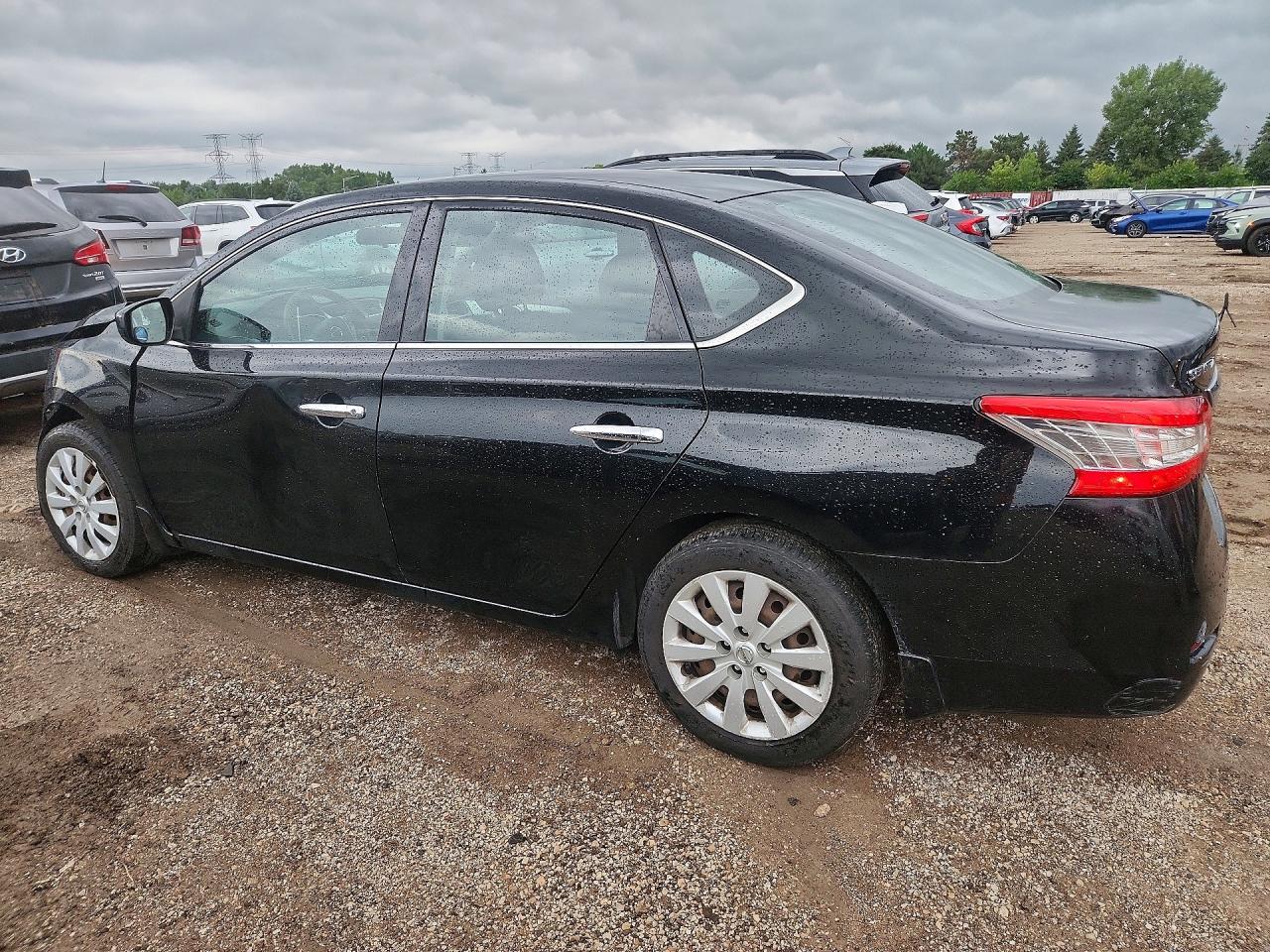 2015 Nissan Sentra S Black vin: 3N1AB7AP6FY309718