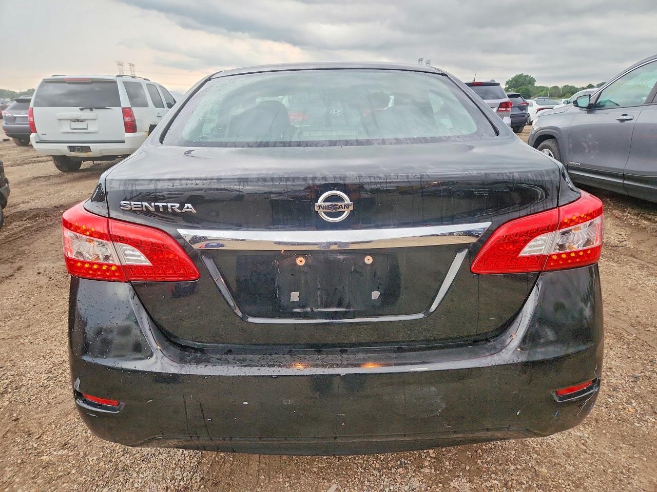 2015 Nissan Sentra S Black vin: 3N1AB7AP6FY309718