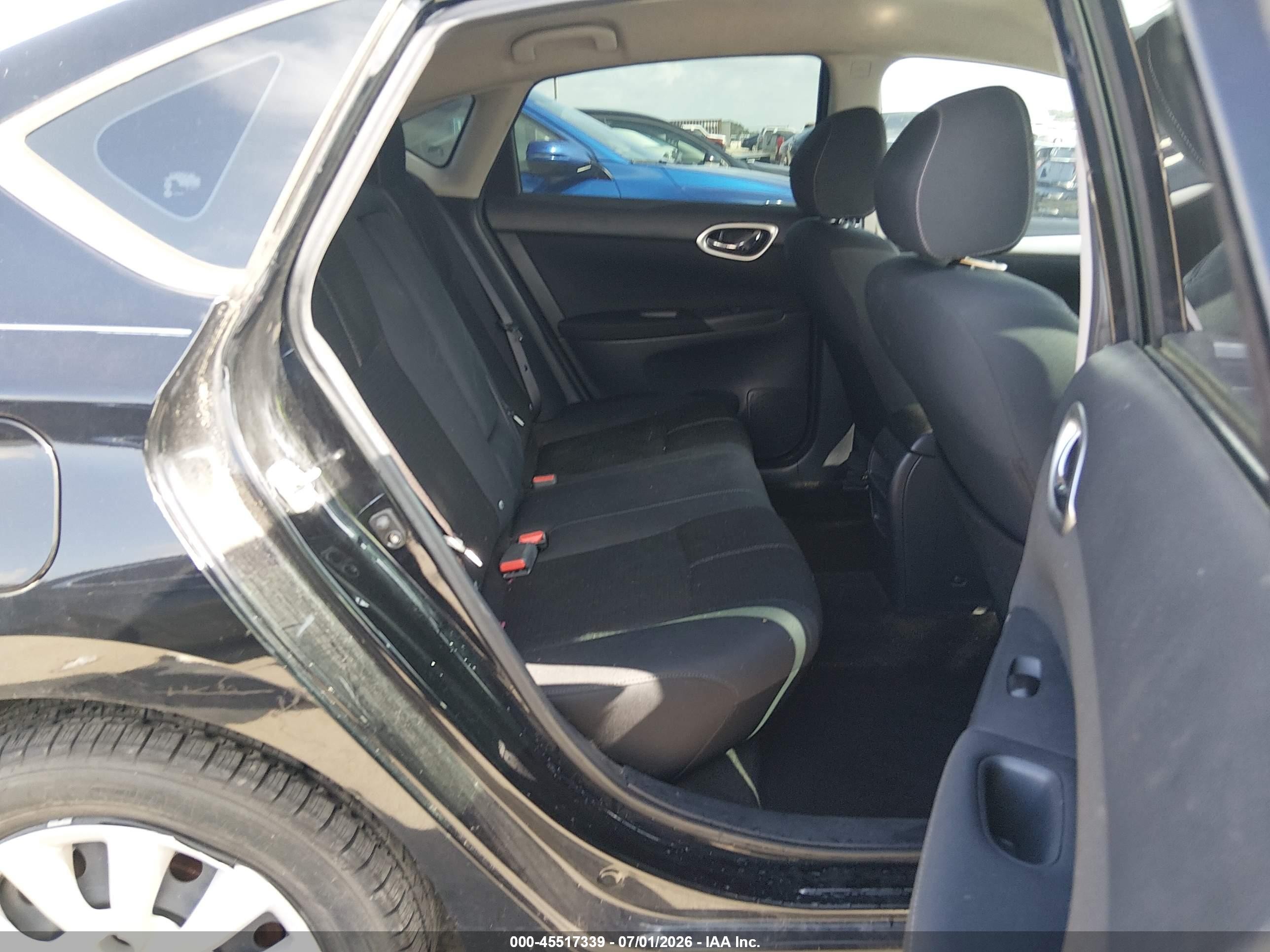 2015 Nissan Sentra S Black vin: 3N1AB7AP6FY314739