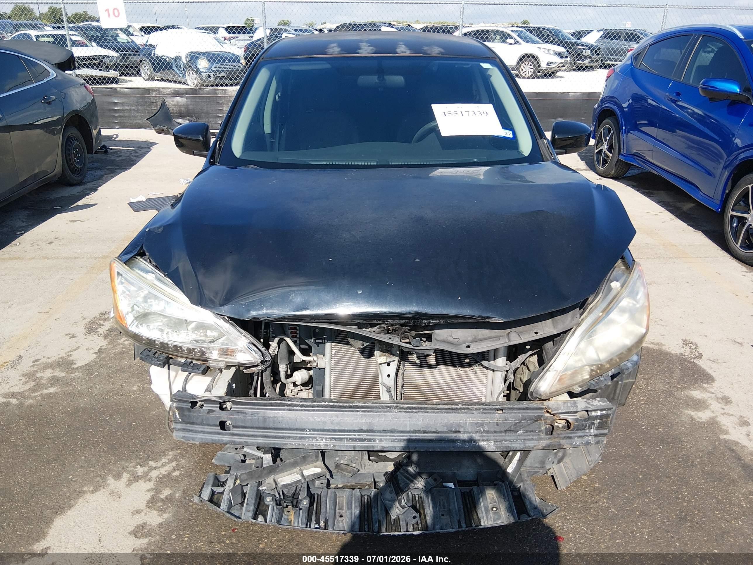2015 Nissan Sentra S Black vin: 3N1AB7AP6FY314739
